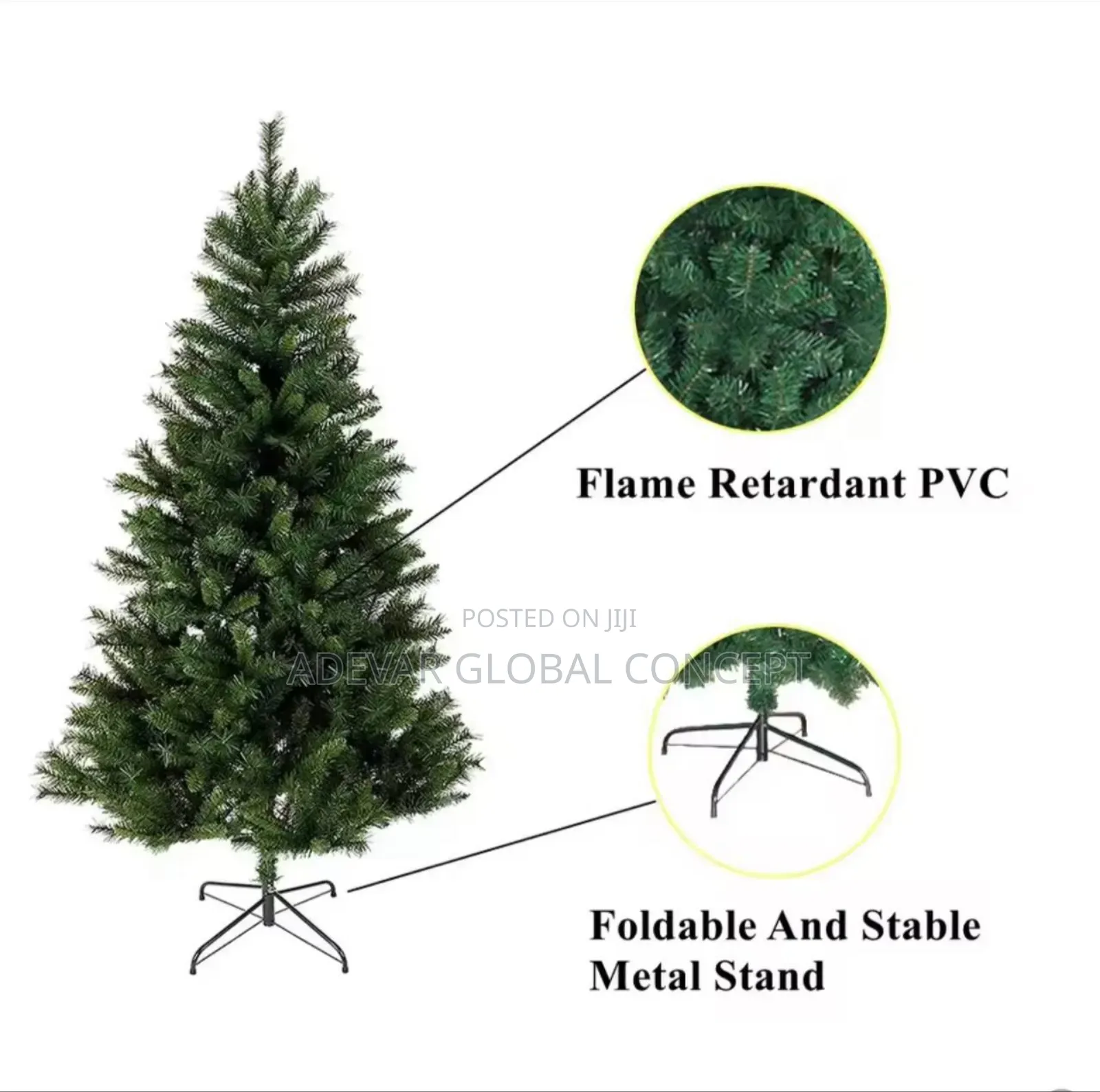 Conventional/Pvc Christmas Decor Tree -available In 4ft, 5ft, 6ft, 7ft