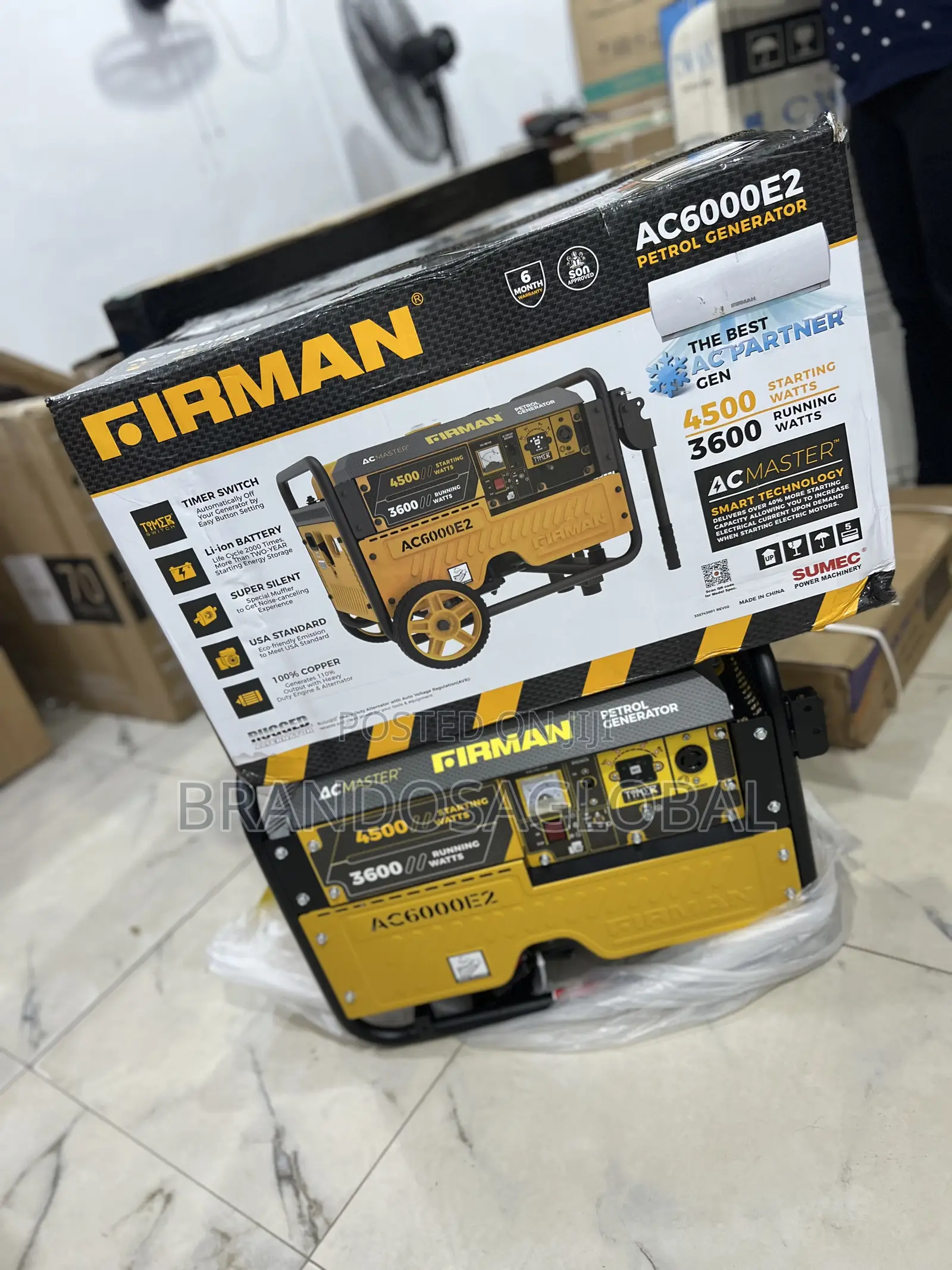 Firman 3.5kva Ac6000e2 Key Start Generator – Built For Longevity