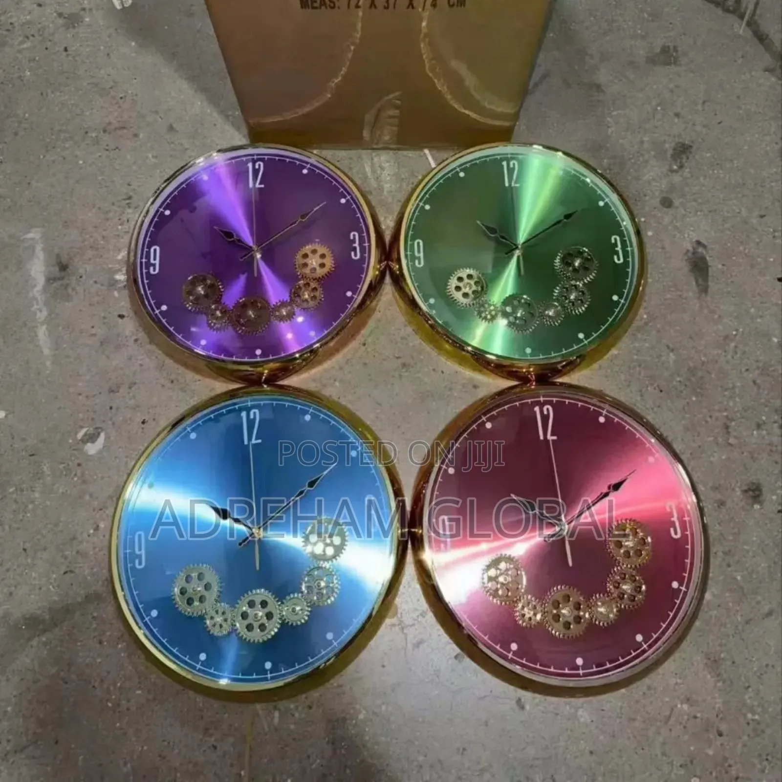 Chromatic Gear Wall Clock