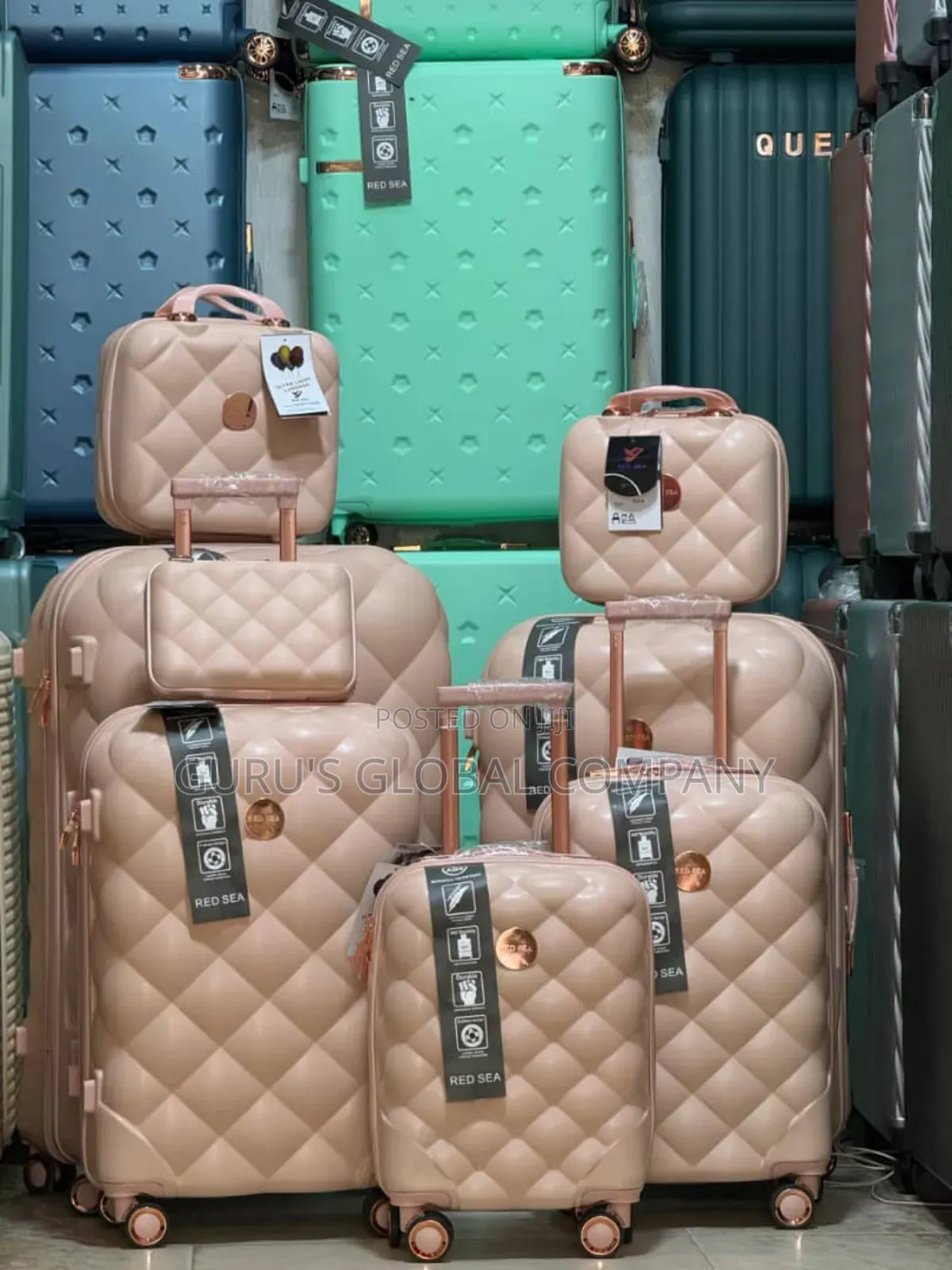Luxury Red Sea Unbreakable Foreign Luggage