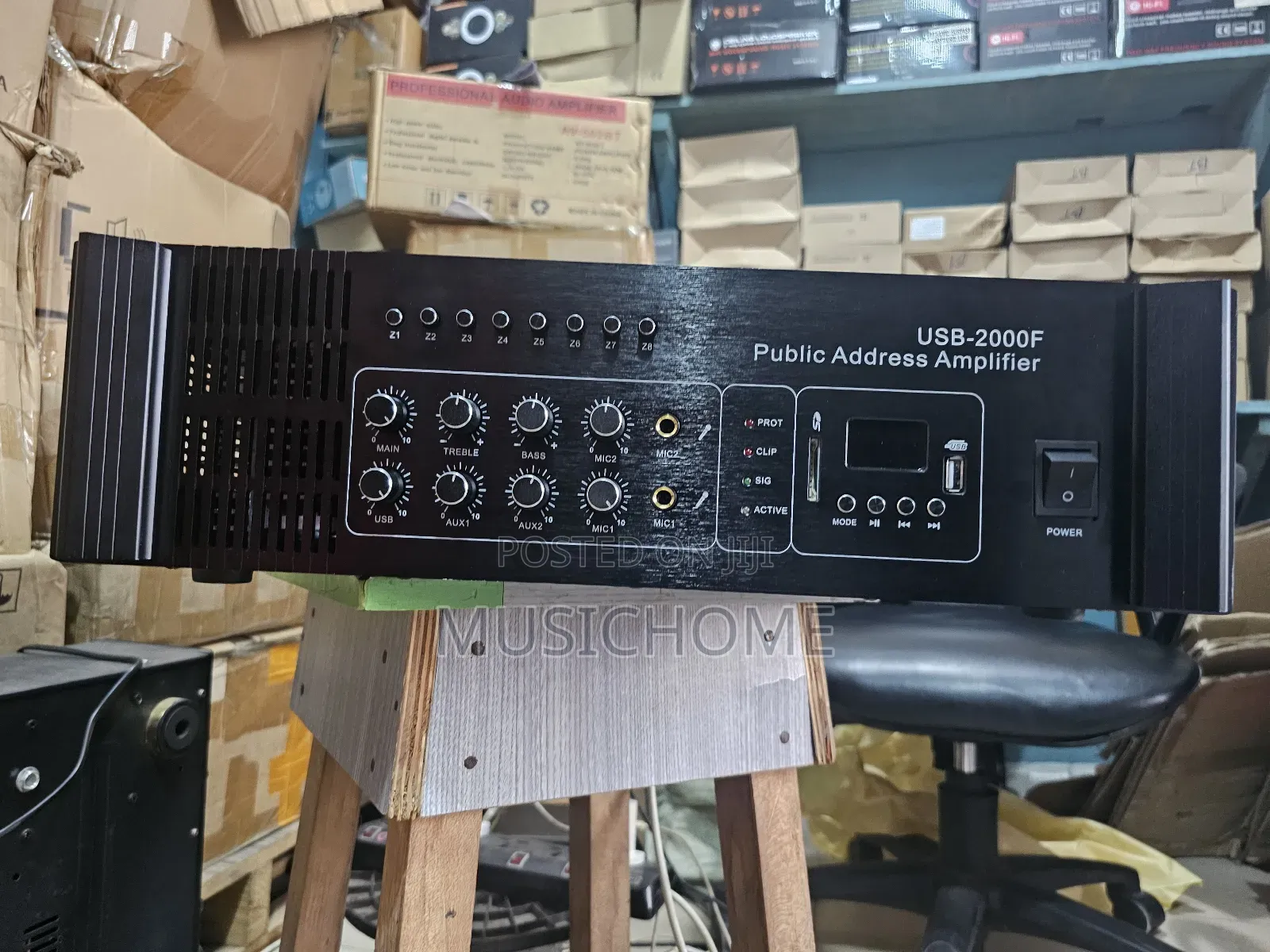 8 Zone Professional Public Address System For Airport,  Garage, Mall