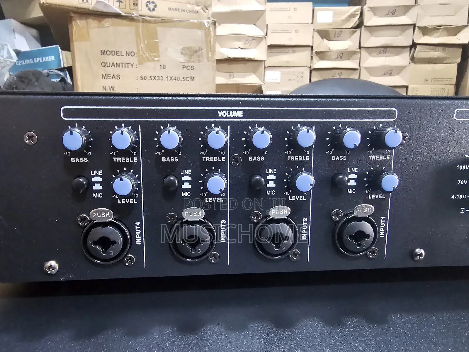 4 Zone Independent Audio Amplifier  For Wall/ Ceiling Speakers