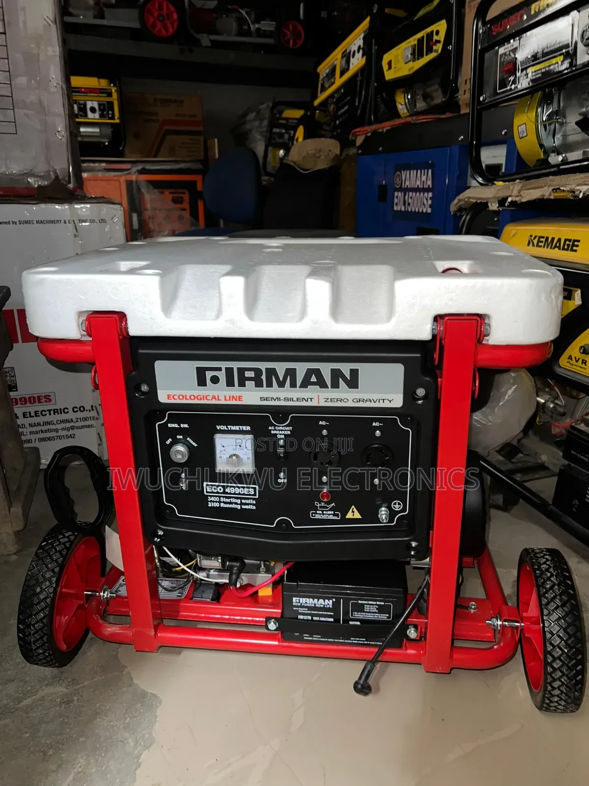 || Original Eco4990es Firman Black Series Petrol Generator Available