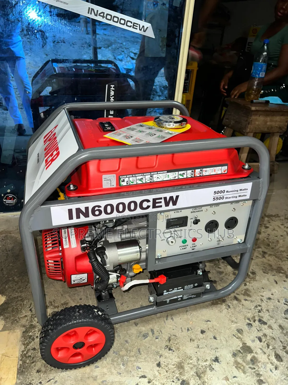 || New and Original Ipower In6000cew 5/5.5kva Petrol Generator Set ||