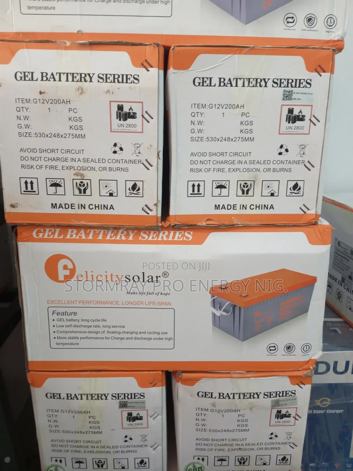 200ah Felicity Gel Battery