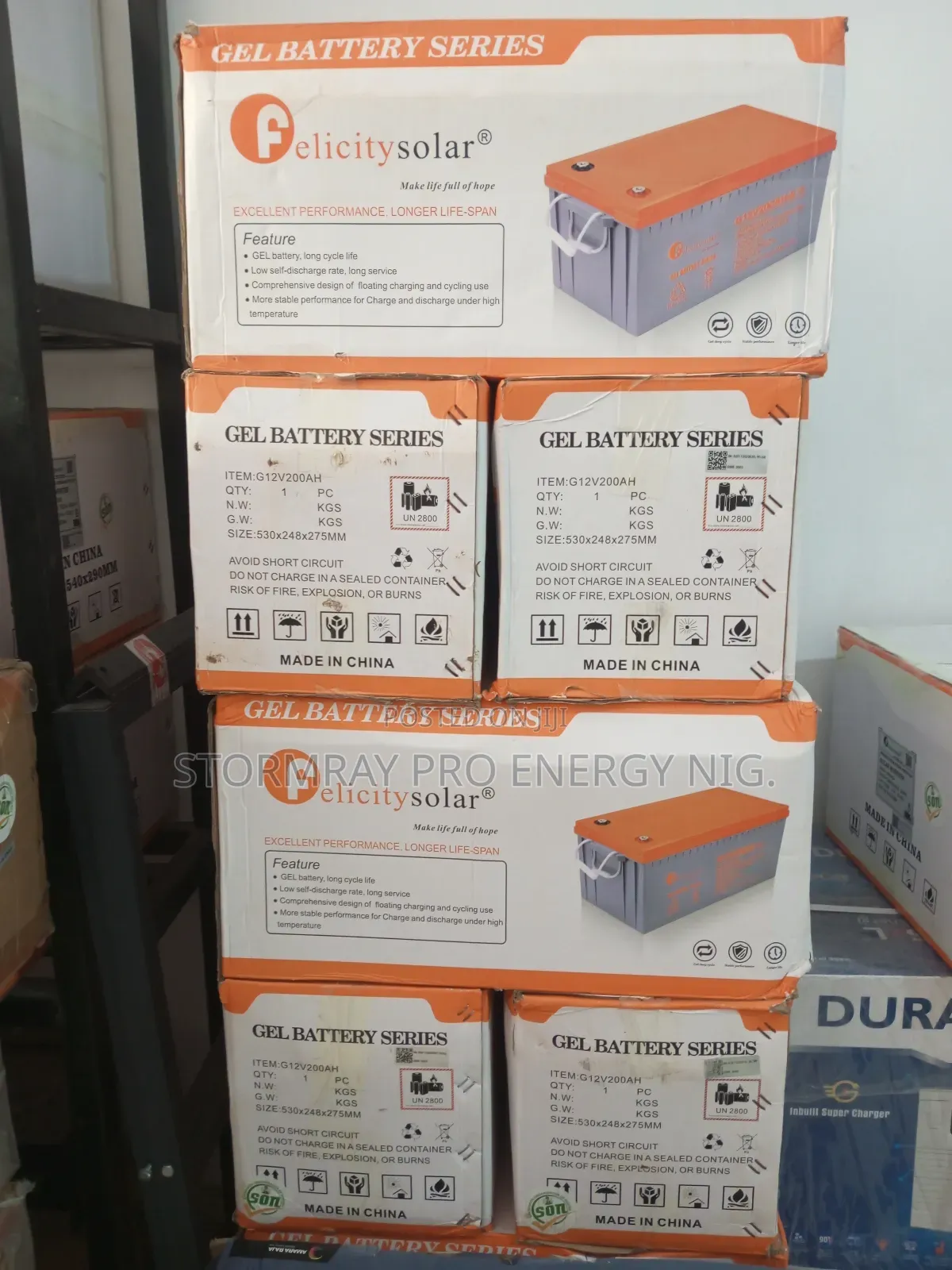 200ah Felicity Gel Battery