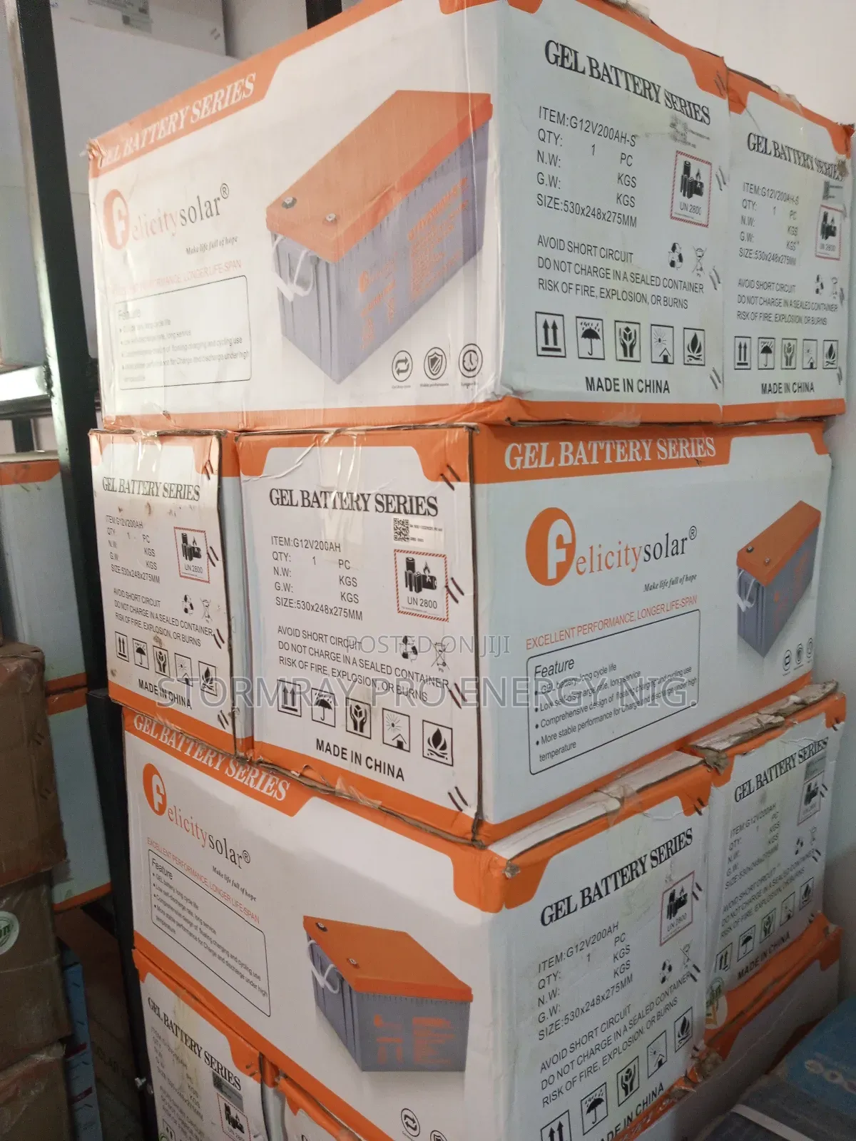200ah Felicity Gel Battery