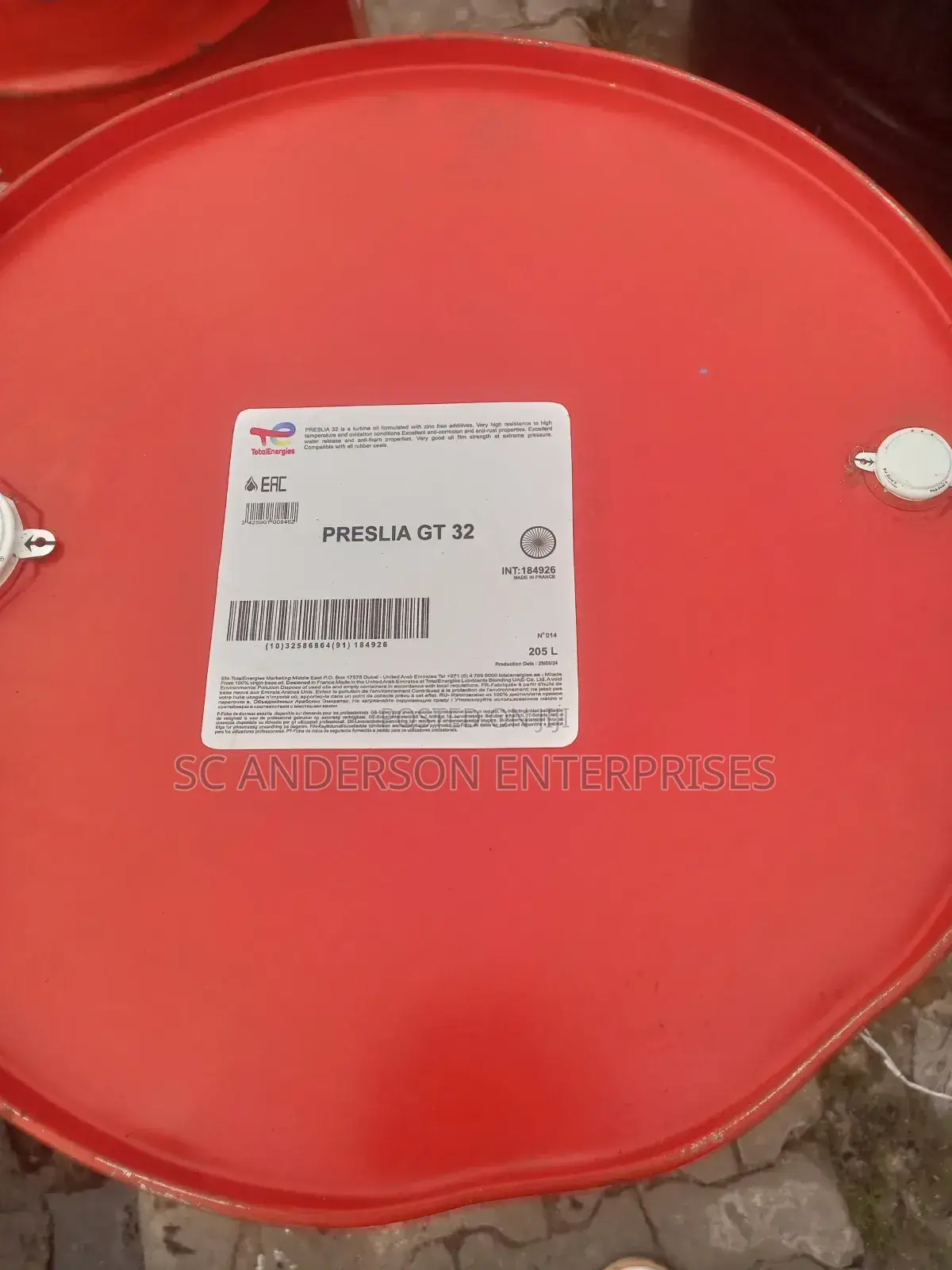 Totalenergy Preslia Gt 32 (208l) Turbine Oil