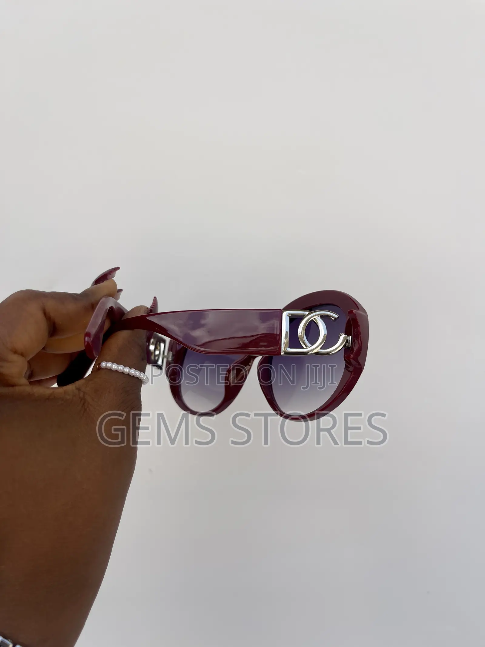 New! Oversized Circular Sunglasses - Choose Black, White, or Maroon