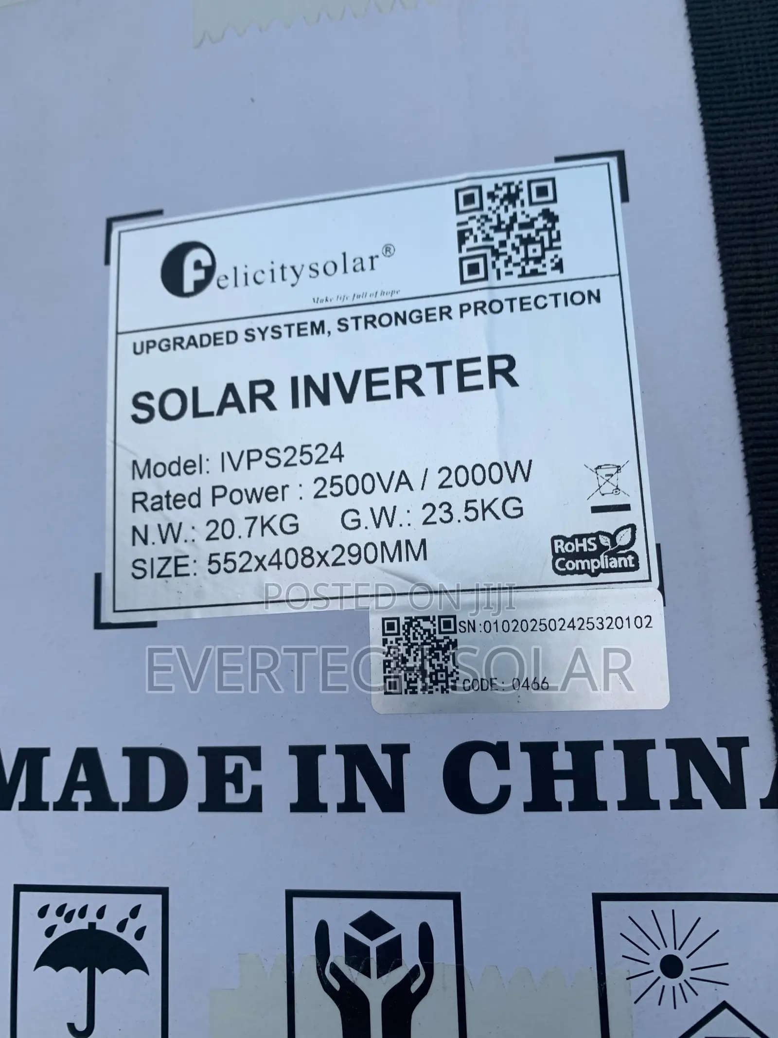 Felicity 2.5kva 24v Transformer Based Inverter System With Warranty