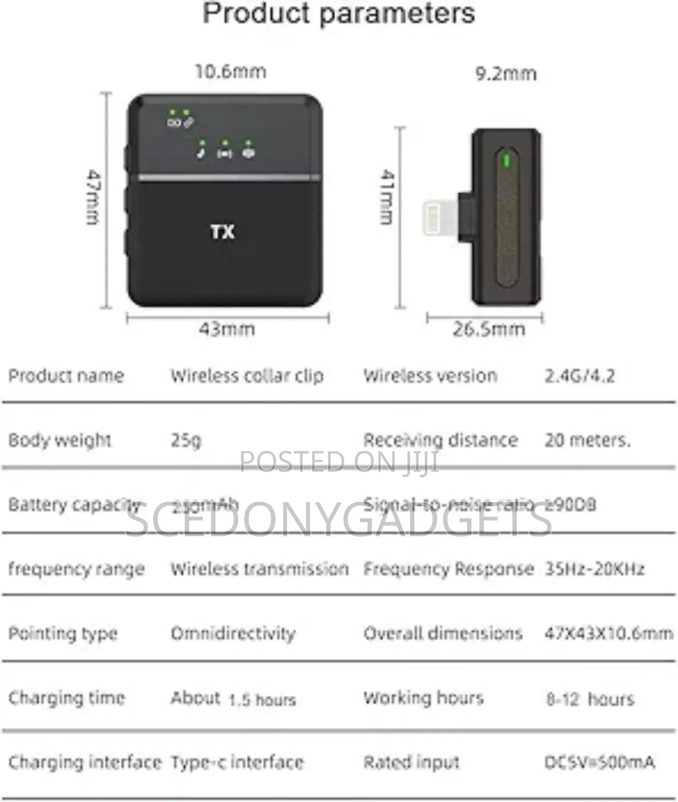 Wireless Mic Sx8