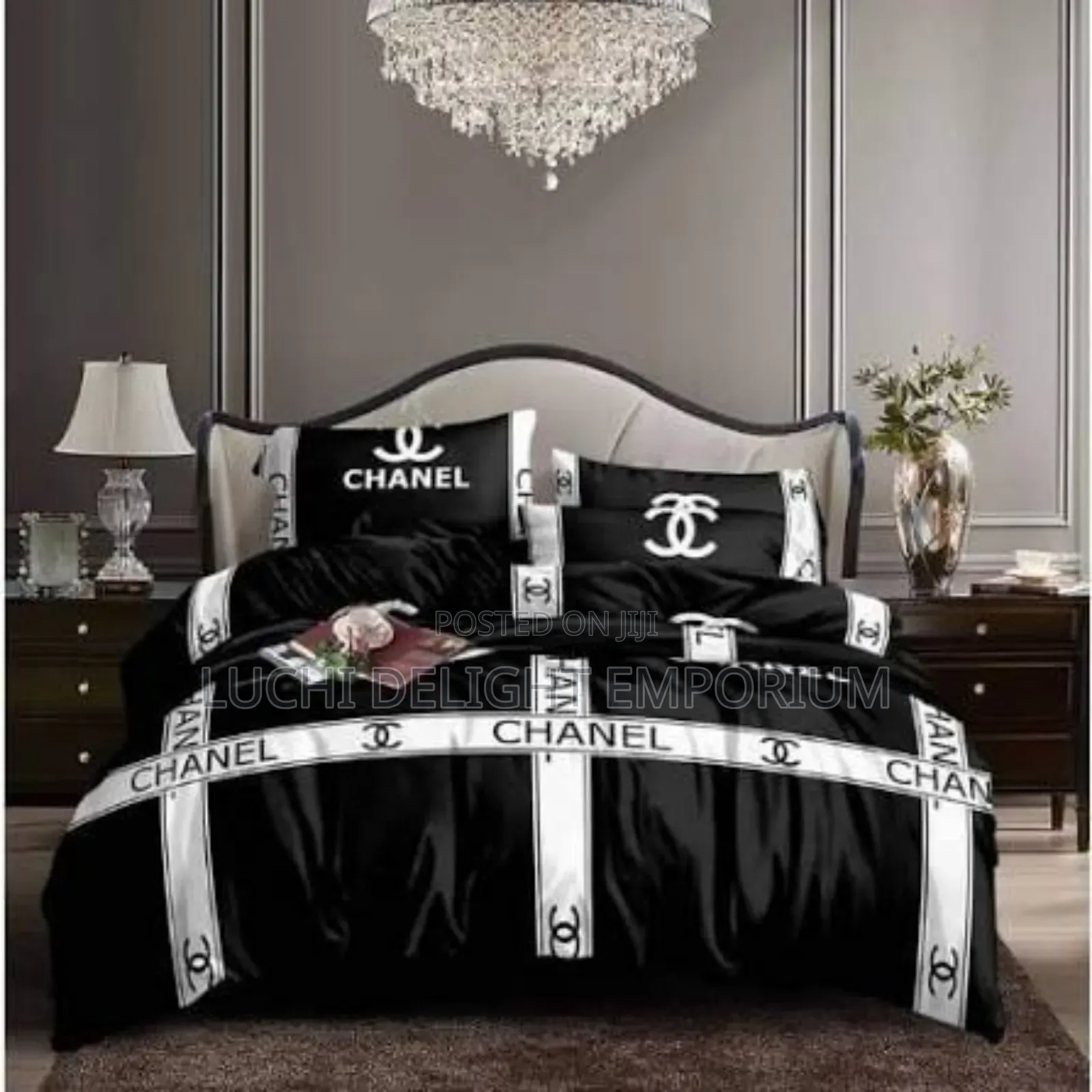 Cozy Luxury Chanel Duvet Bedsheet and Pillowcase Set