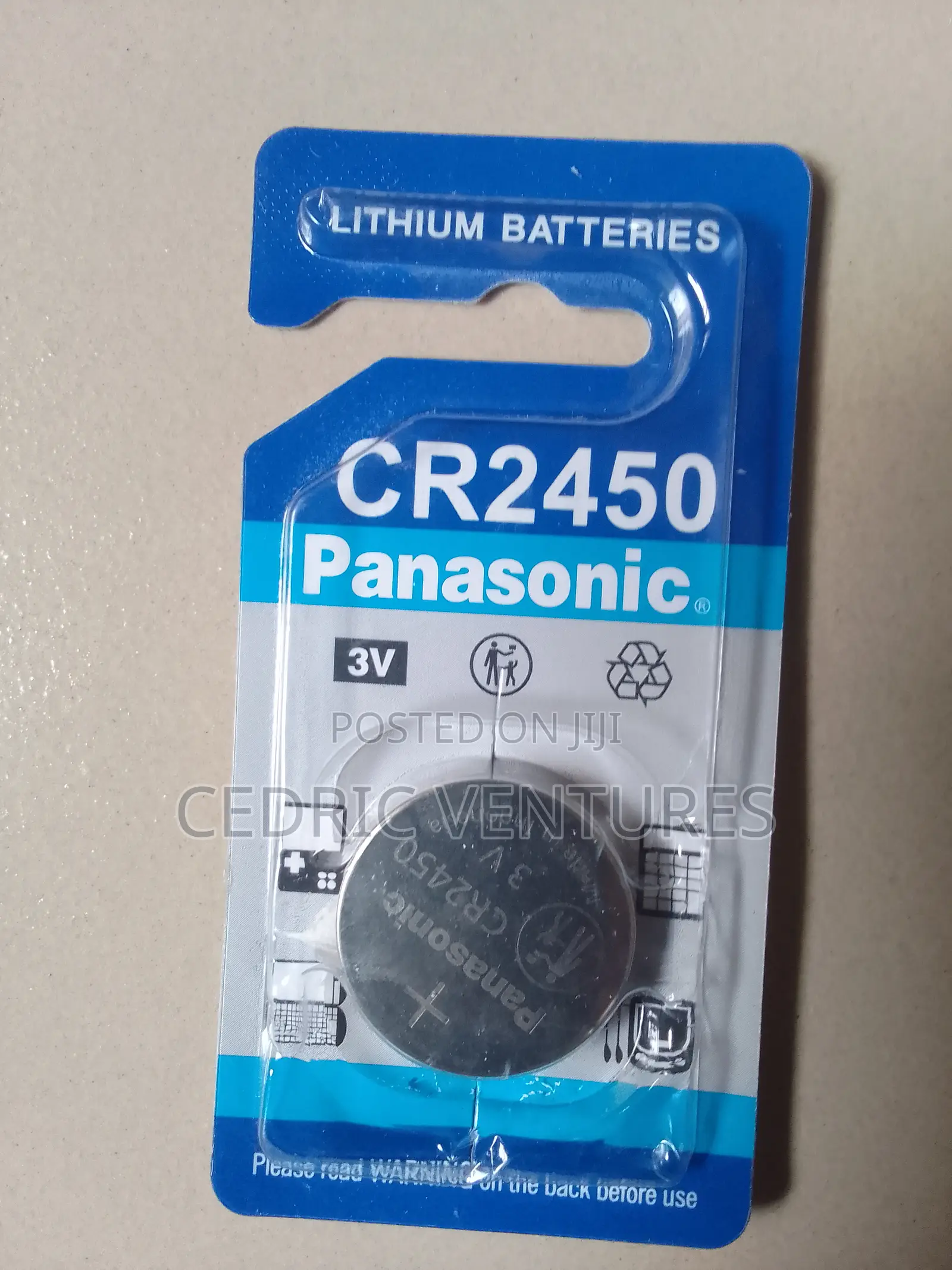 Panasonic Cr2450 Lithium Cell 3volts Battery