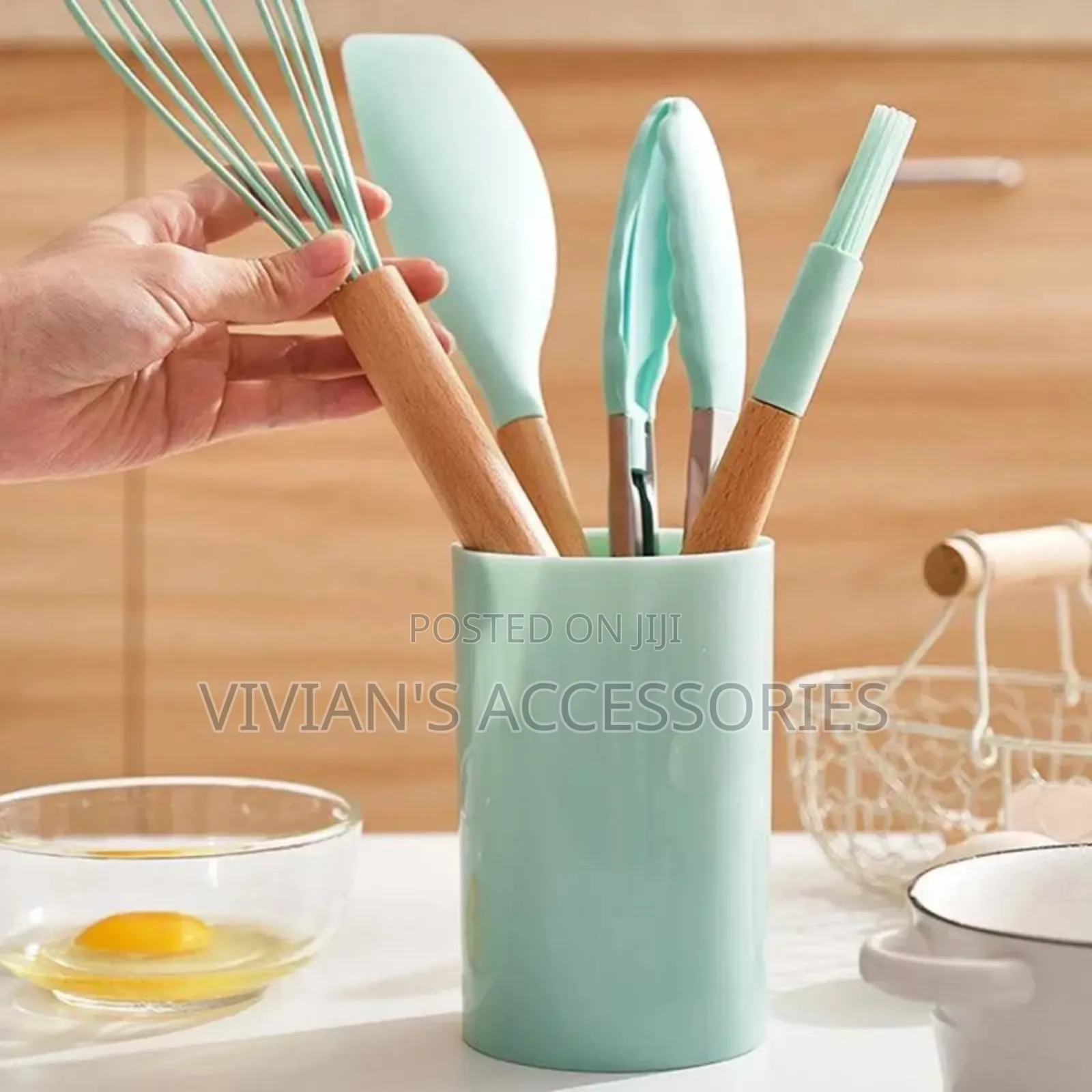 12pcs Silicone Cooking Spoon Set