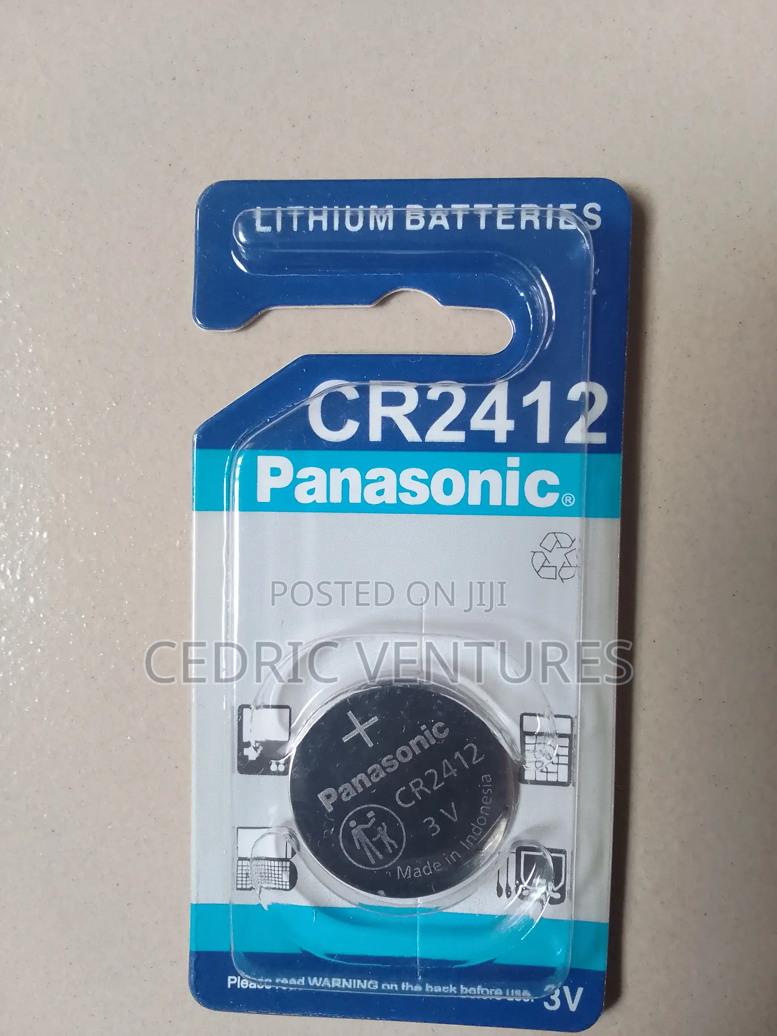 Panasonic Cr2450 Lithium Cell 3volts Battery