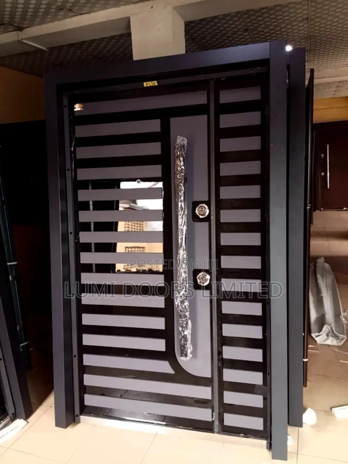 Double Door Turkey Security Stripes Door