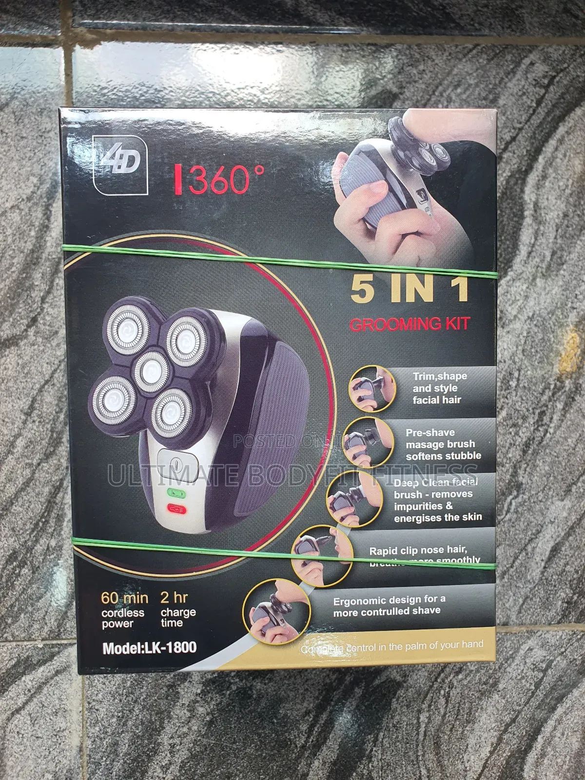 Brand New Lk1800 Men's Electric 5 in 1 Bald Men's Head Shaver