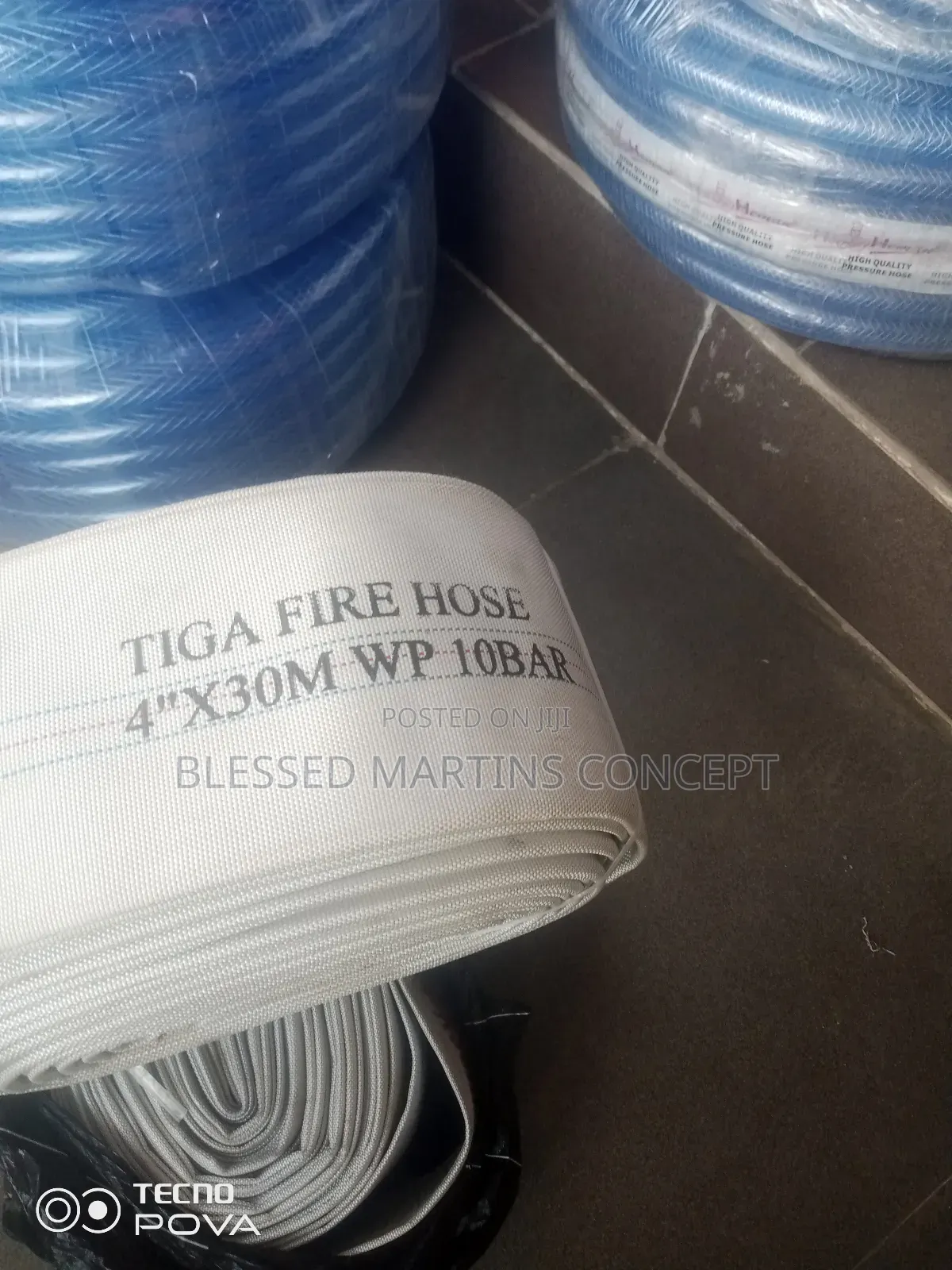 4" Fire Canvas Hose.Length: 30 Meters
