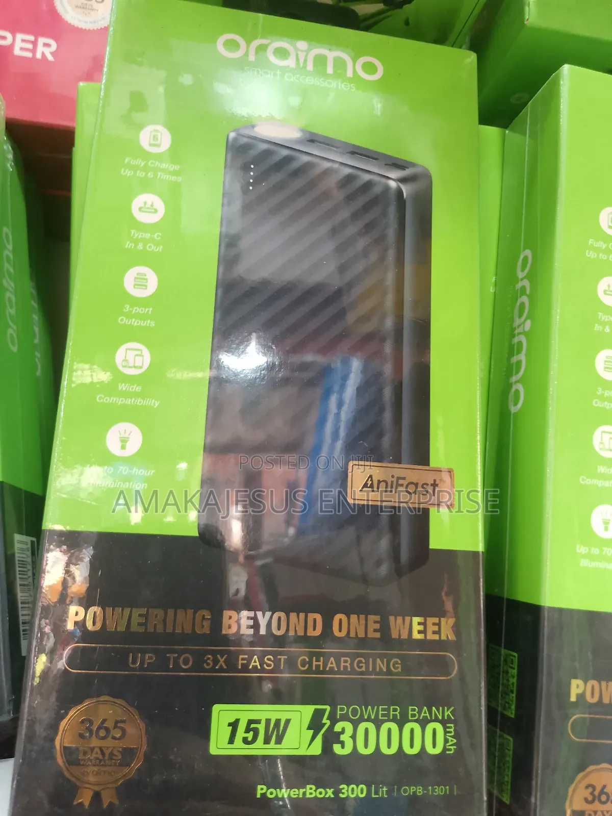 Oraimo 30000mah 15w Ultra Fast Power Bank