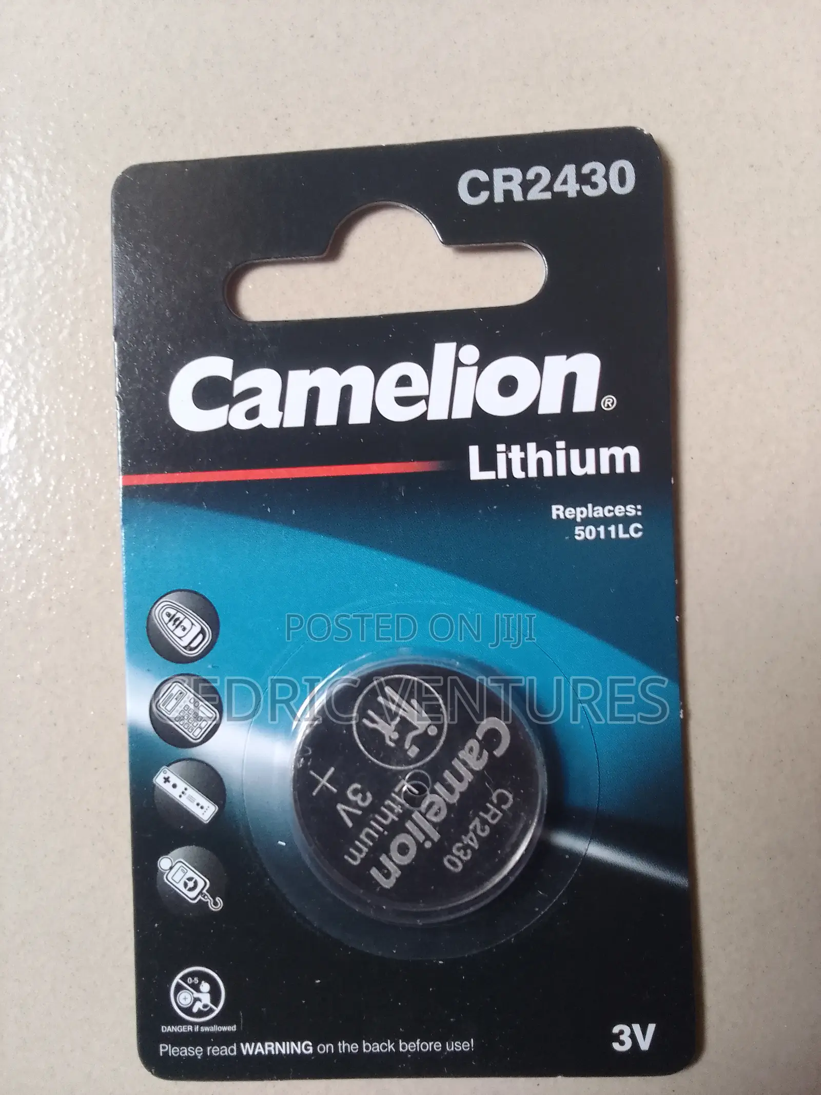 Panasonic Cr123a, Lr44 and Camelion Cr2430 Cr2450 Lithium Battery