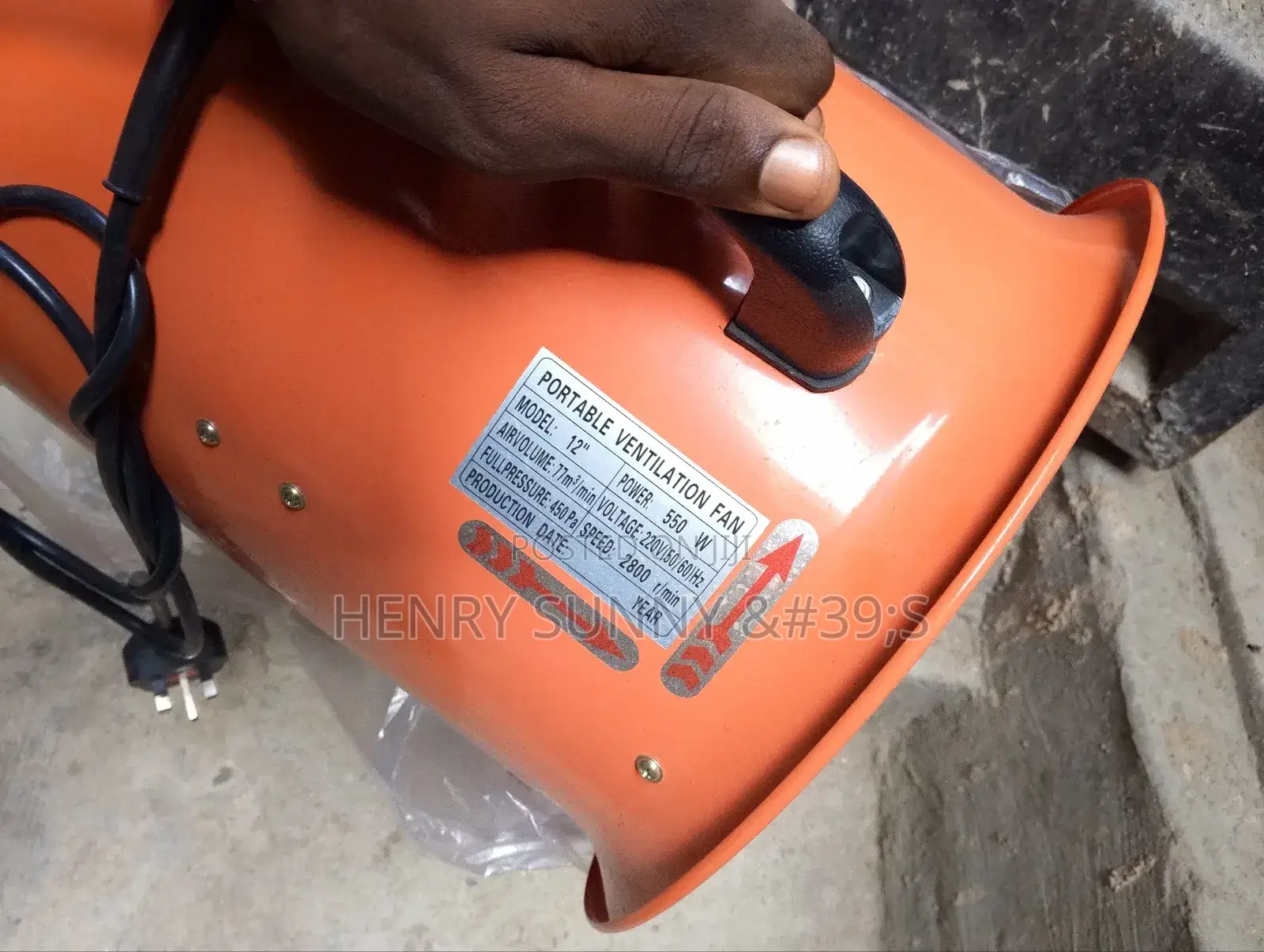 Portable Ventilation Fan