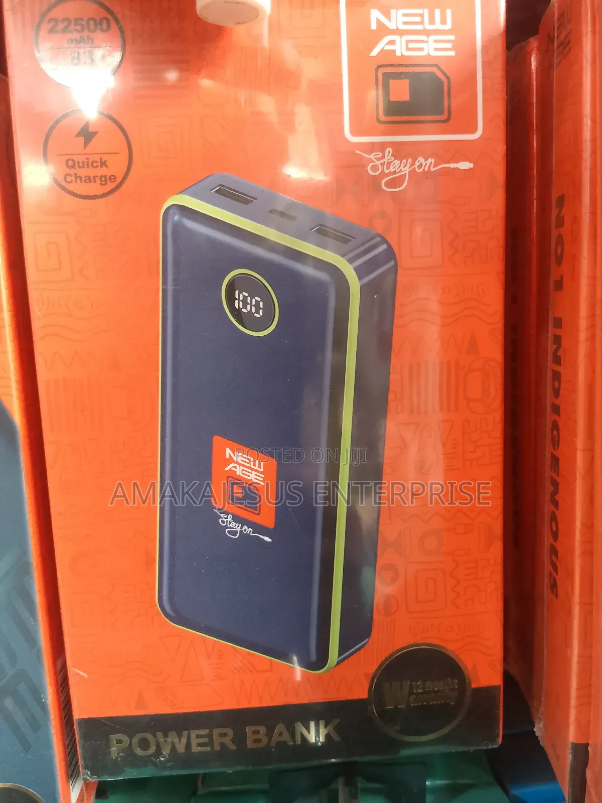 New Age 22500 Power Bank Ck20 (With Type-C Port Input Output)