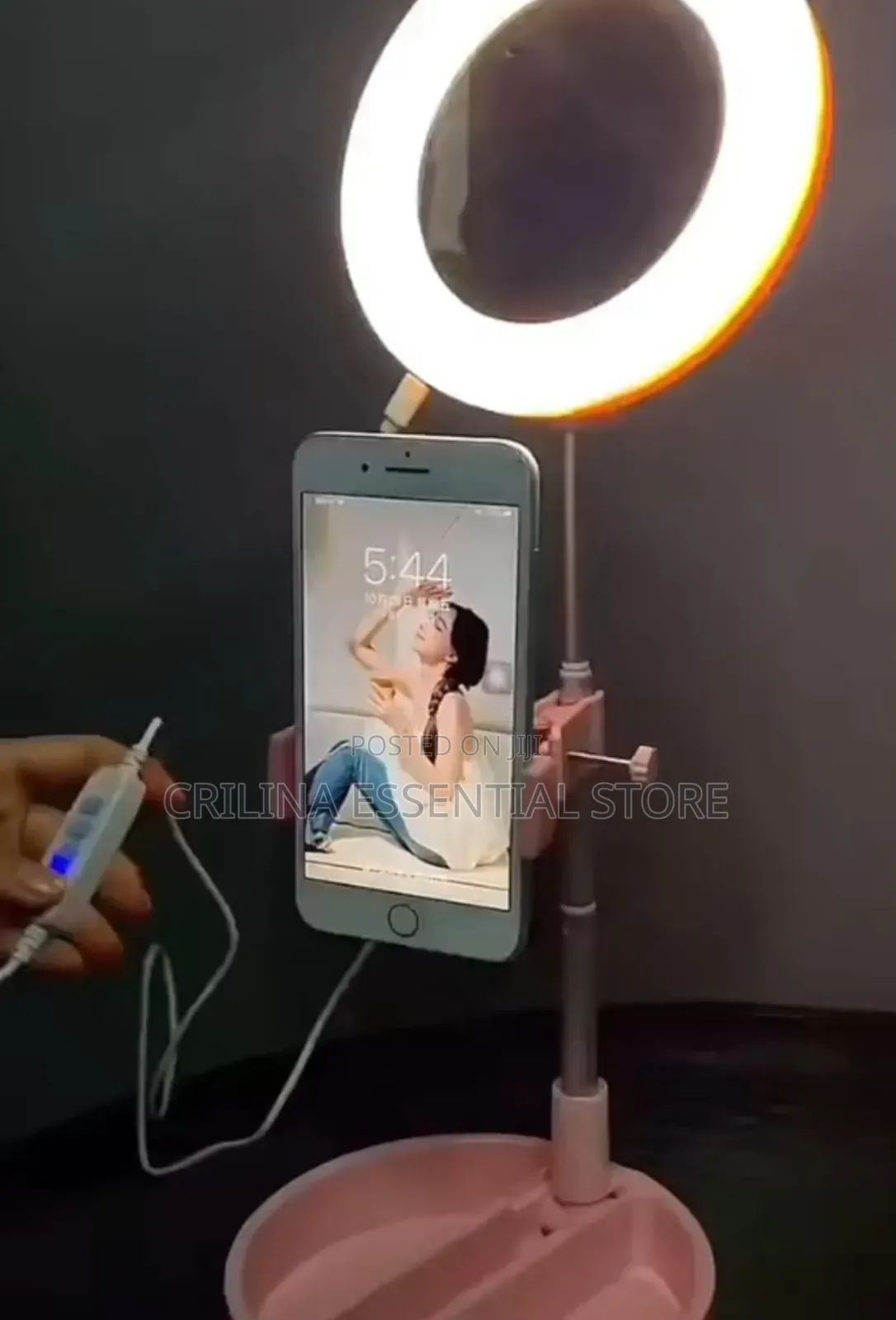 Lampu Ring Light With Phone Holder