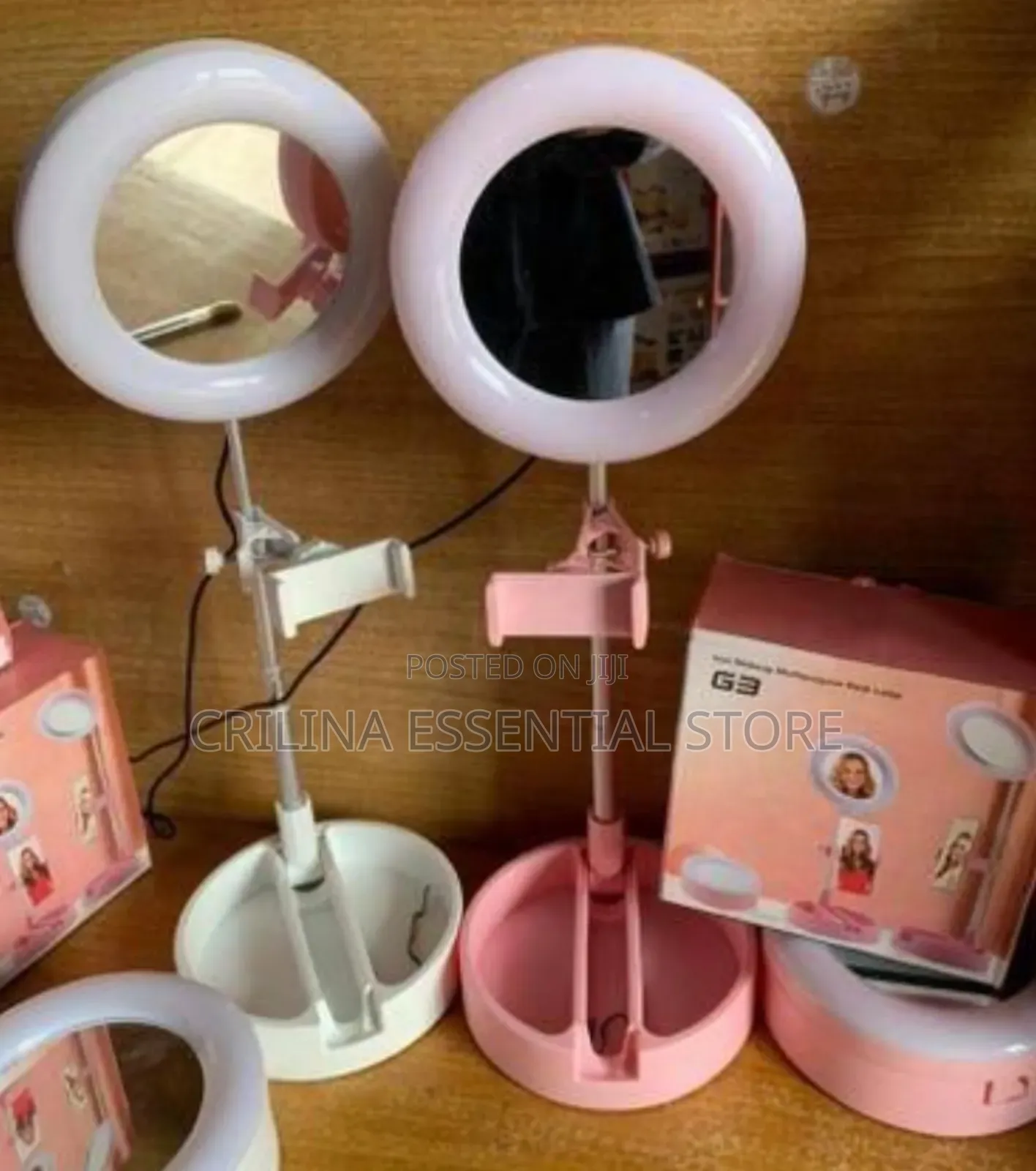 Lampu Ring Light With Phone Holder