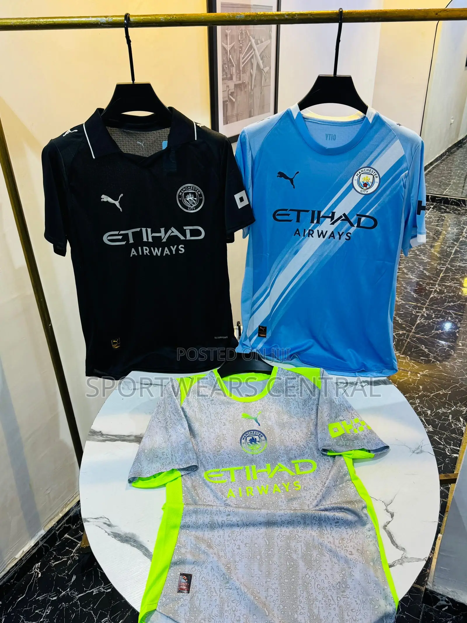 Manchester City Home, Away and Third Jersey