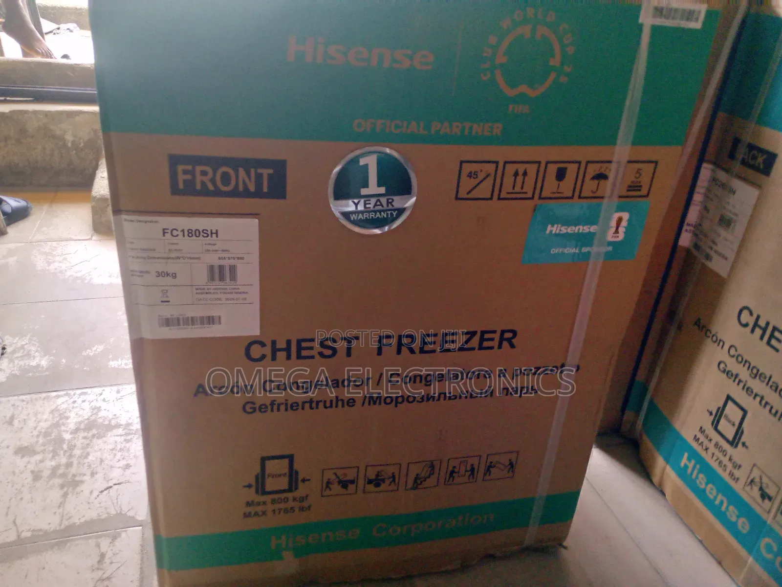 Hisense Chest Freezer Model No Fc180sh