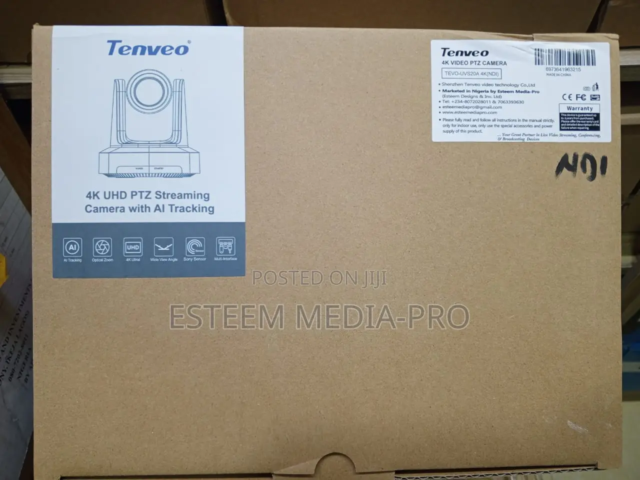 Tenveo Uvs20a Ndi|Hx Ai-Powered PTZ Camera