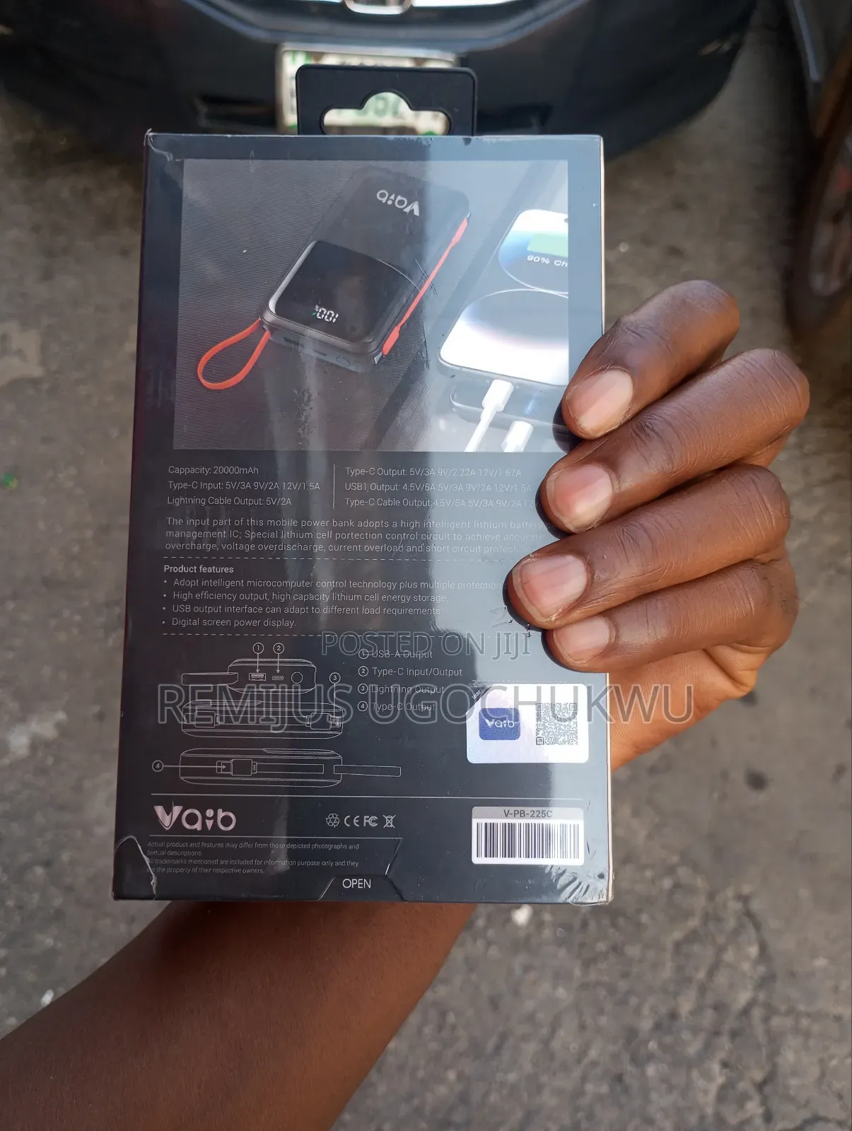 Vaib Power Bank 20000mah
