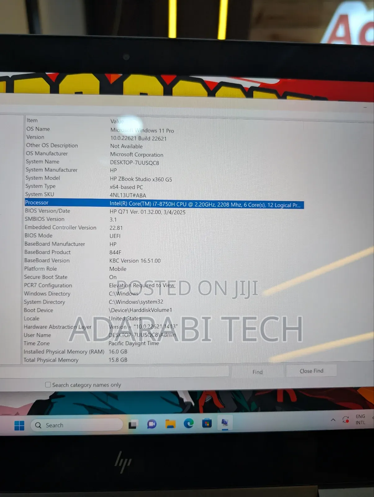 Laptop HP ZBook Studio G5 16GB Intel Core I7 SSD 512GB