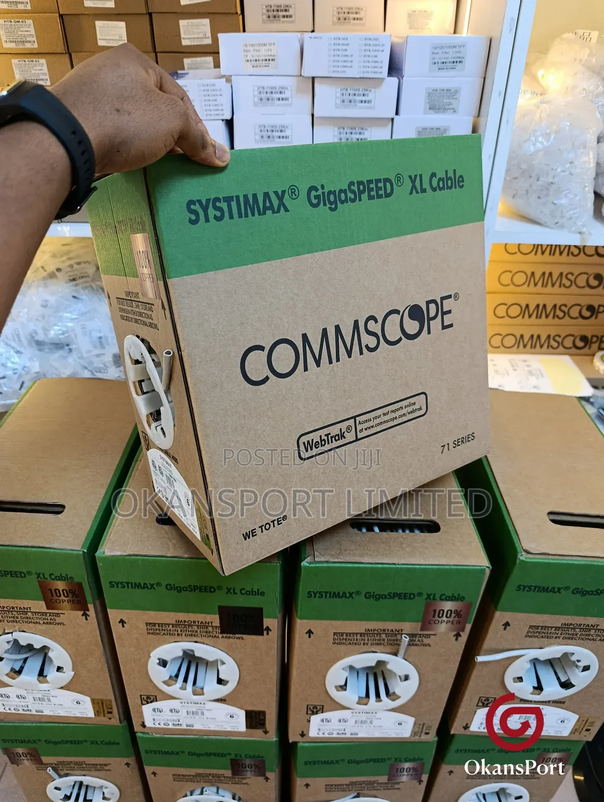 Commscope Systimax Cat6 Indoor Lan Cable – 305m (100% Pure Copper)