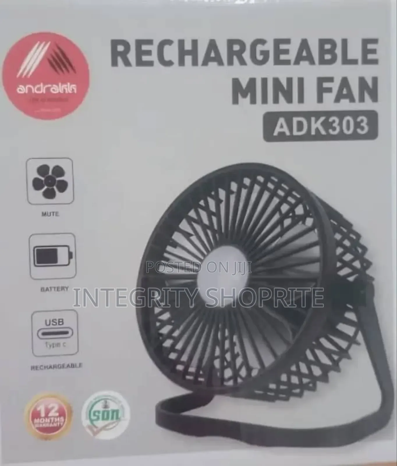 Andraak Mini Dress Rechargeable Fan