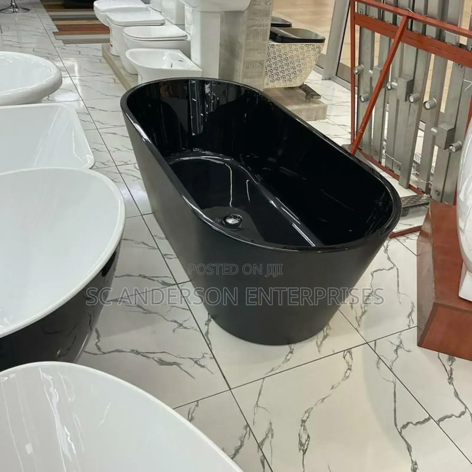 Black Freestanding Bathtub (Available in Other Colour and Sizes)
