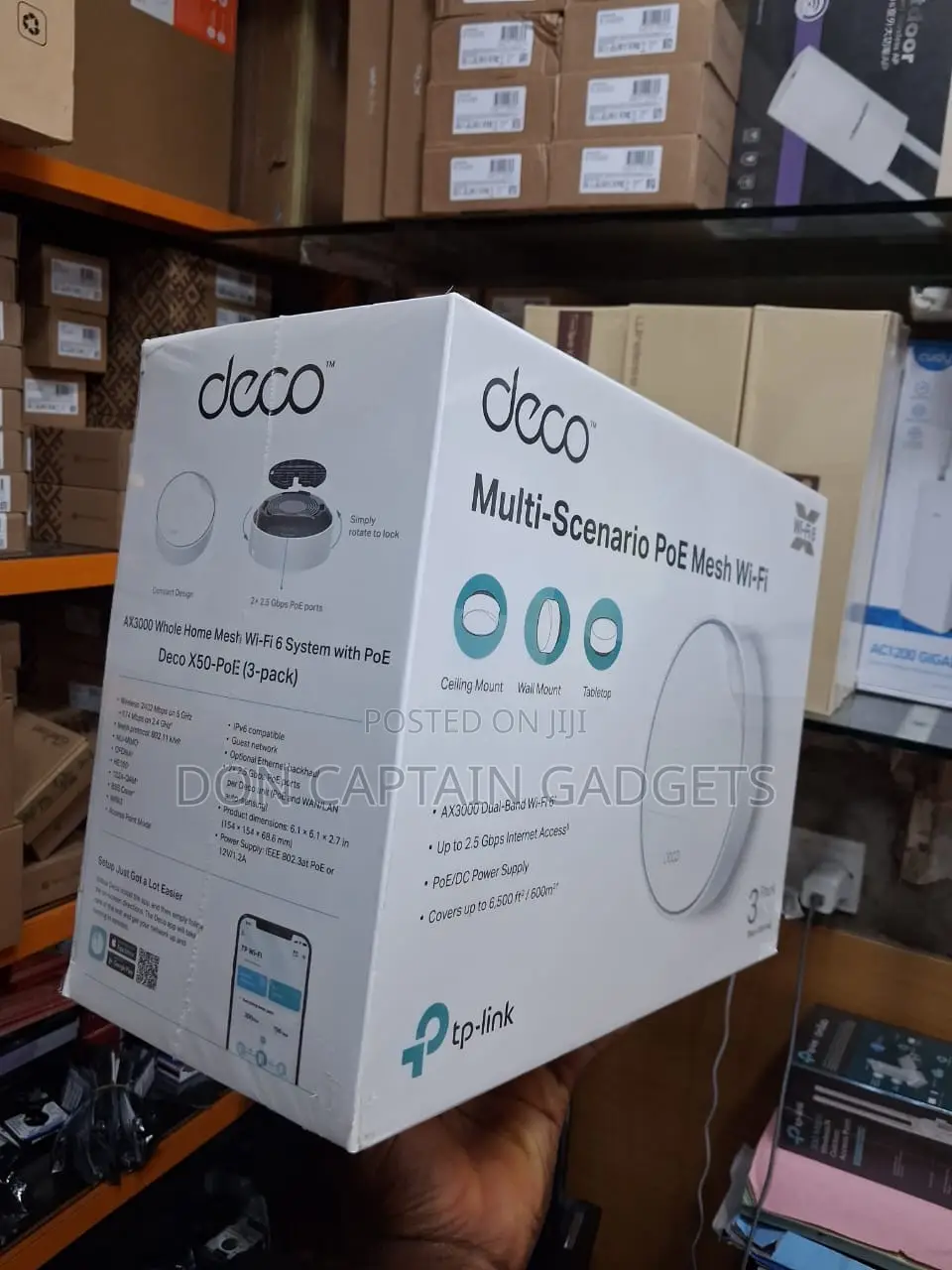 Deco X50 Poe 3 Pack Tp-Link Multi Scenario Poe Mesh Wifi 6