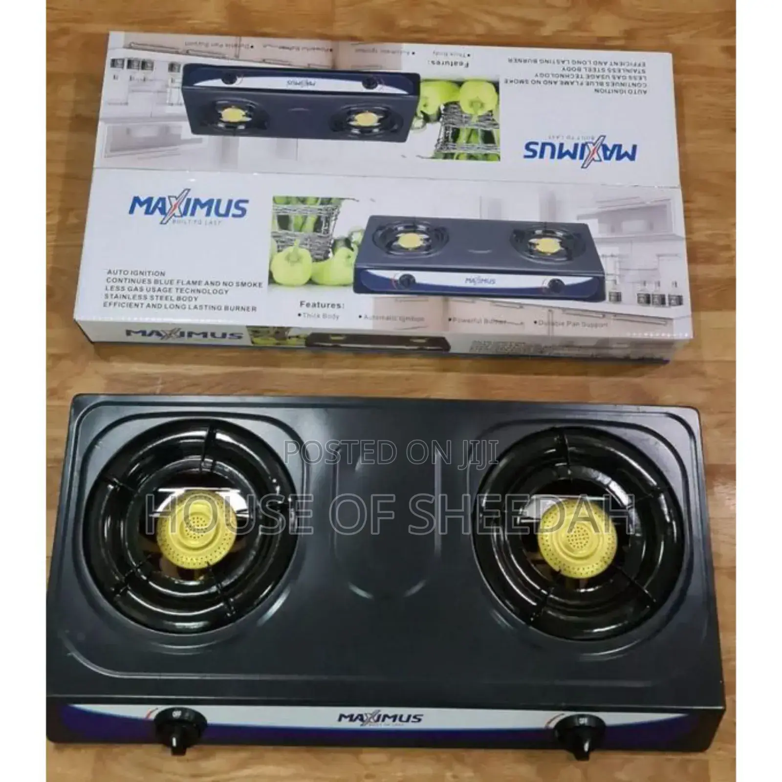 Maximus Non-Stick Auto Ignition Table Gas Stove