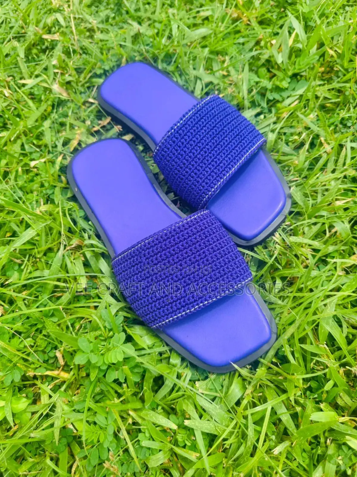 Crochet Slides-Purple
