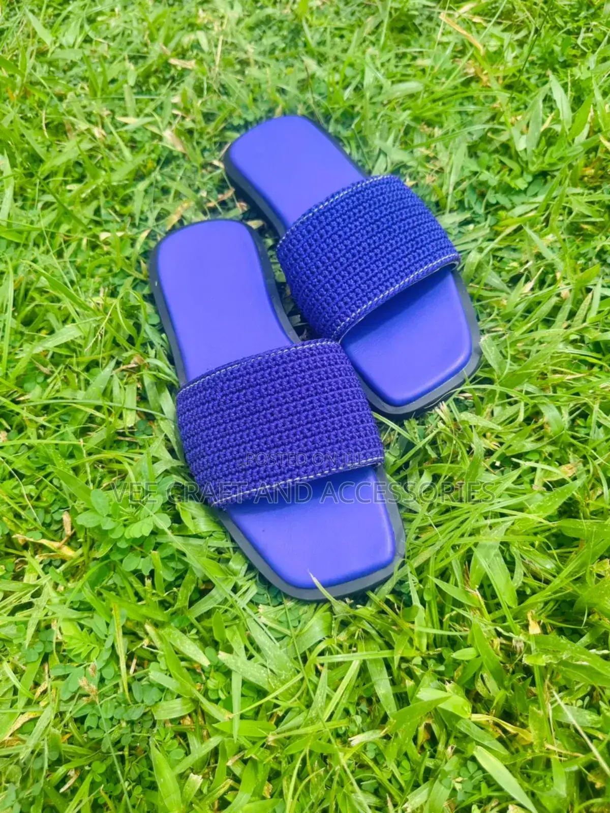 Crochet Slides-Purple