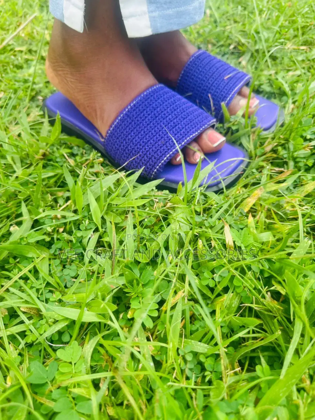 Crochet Slides-Purple