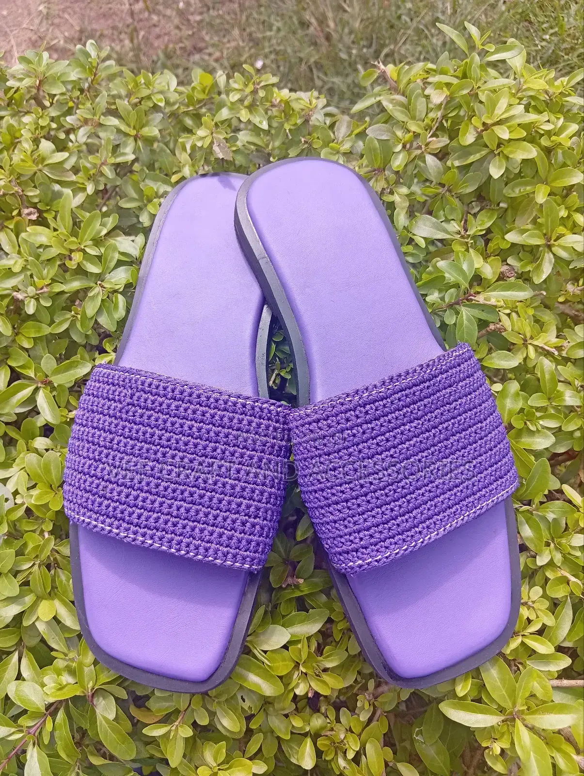 Crochet Slides-Purple