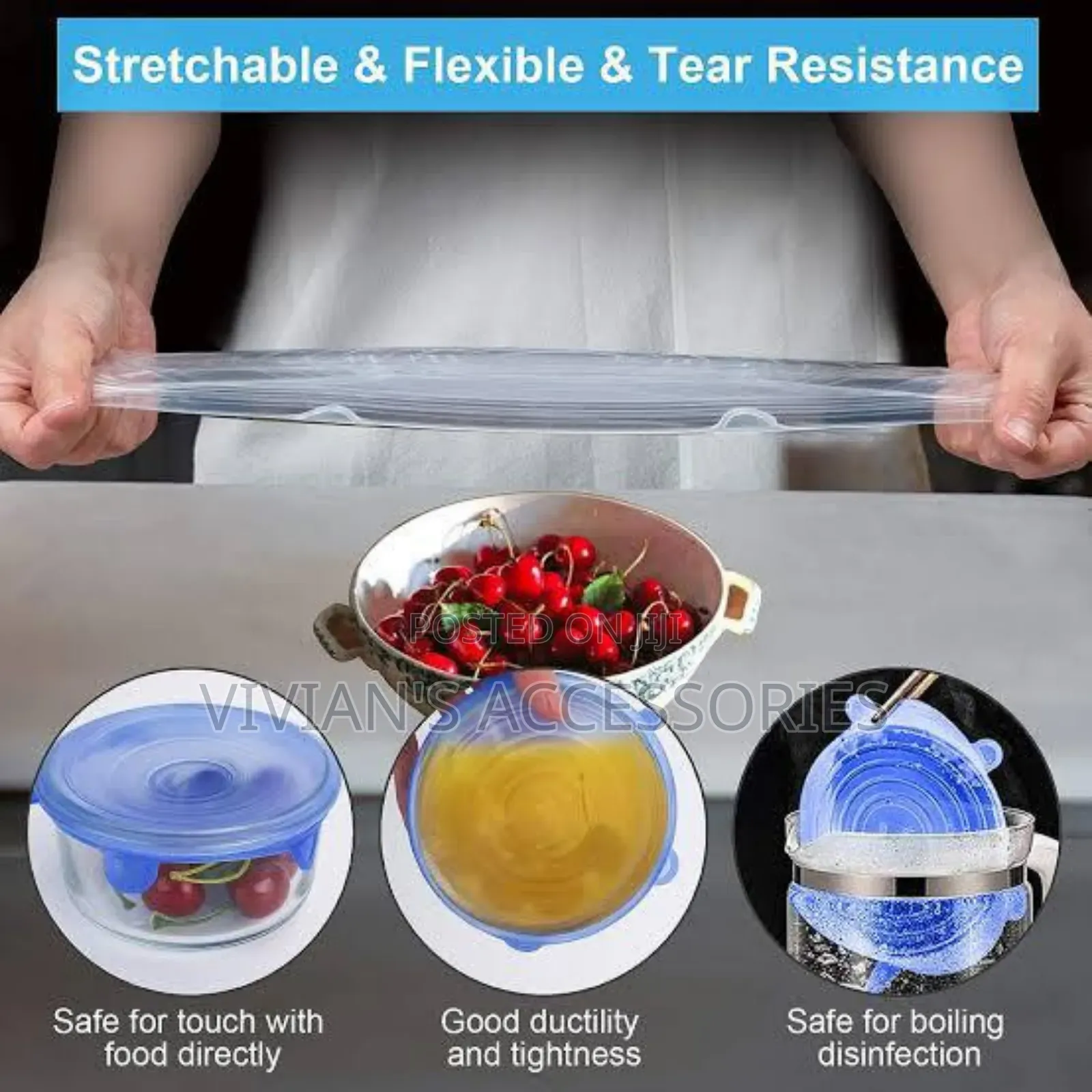 6pcs Silicone Food Cover