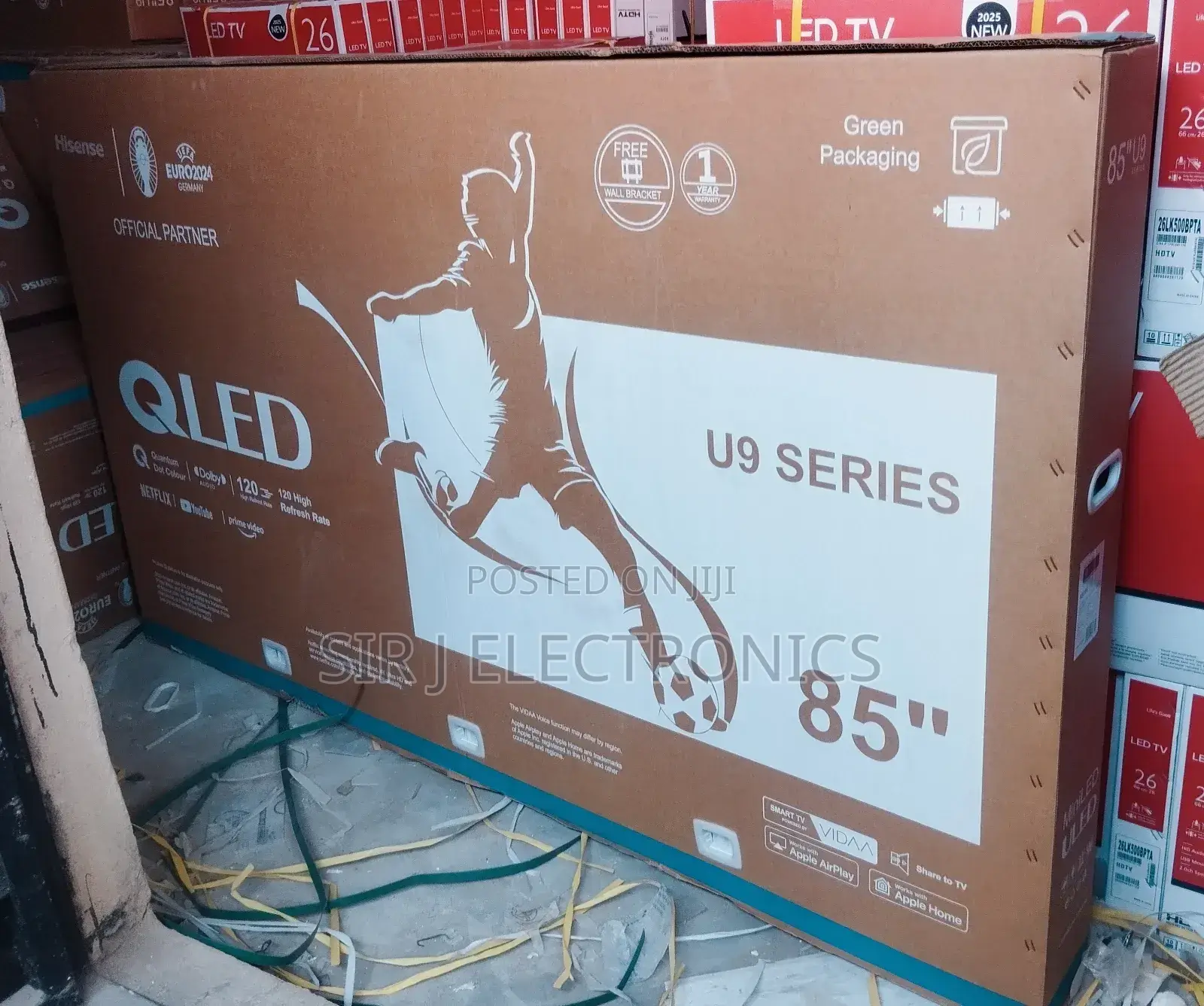 Original 85" Hisense Qled Smart 4k Uhd Tv +Netflix +Youtube +Warranty