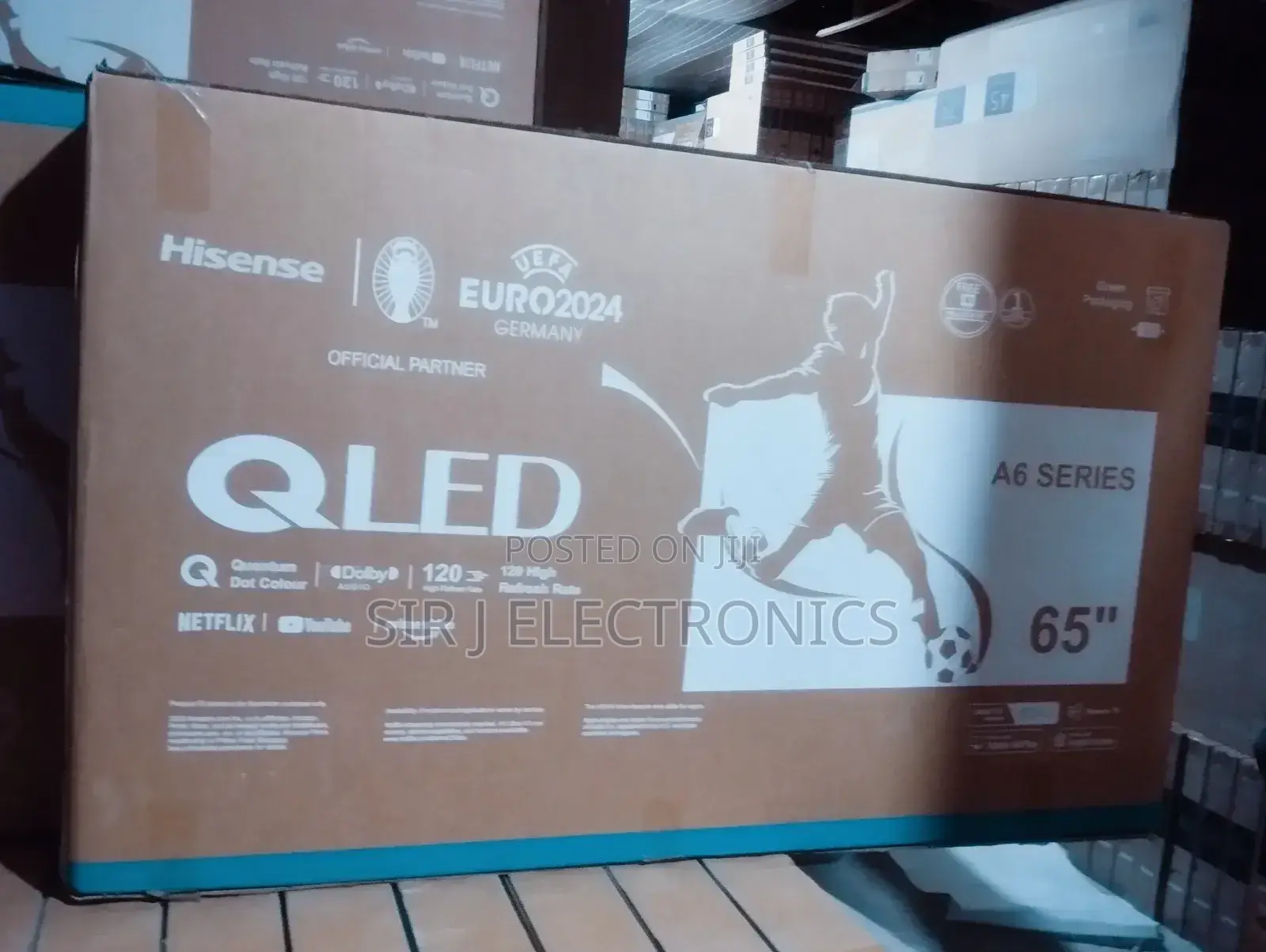 65" Qled Hisense Smart 4k Uhd Tv + Netflix + Youtube + Warranty (New)