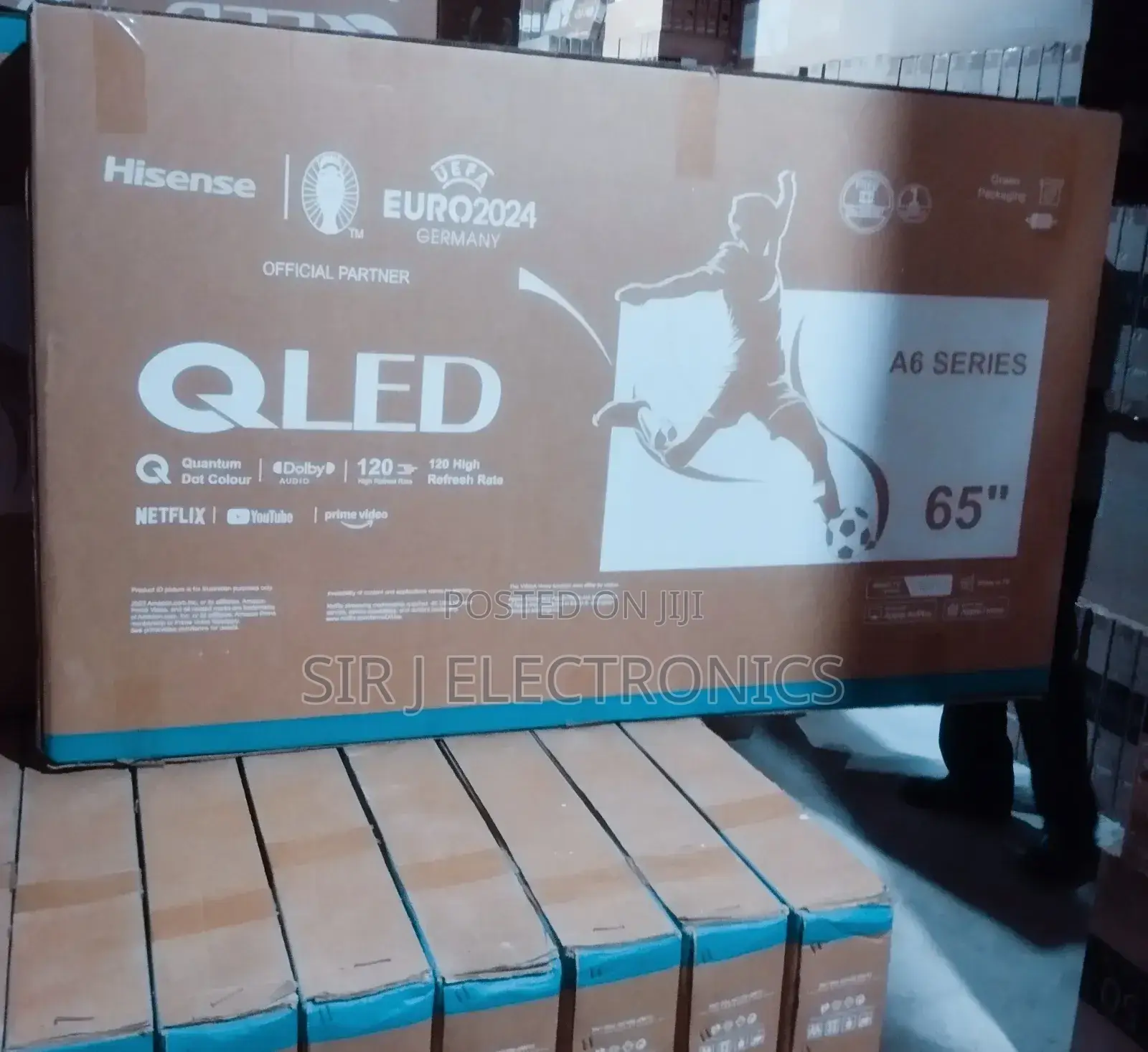 65" Qled Hisense Smart 4k Uhd Tv + Netflix + Youtube + Warranty (New)