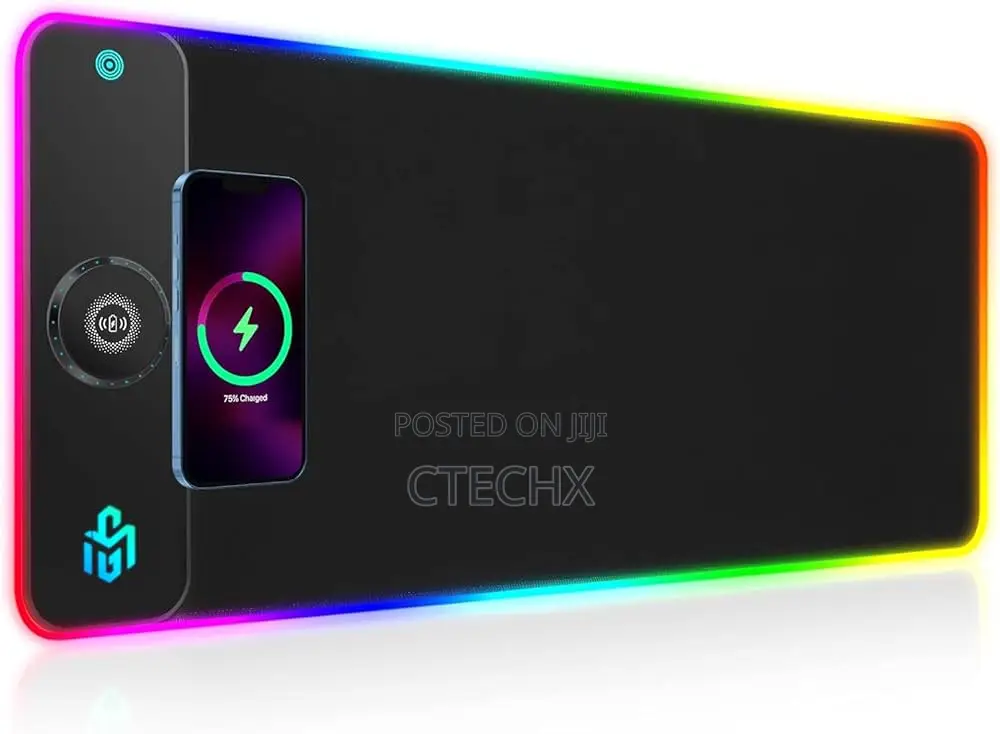 Wireless Charging RGB Gaming Mouse Pad 15w, Led Mouse Mat 800x300x4mm