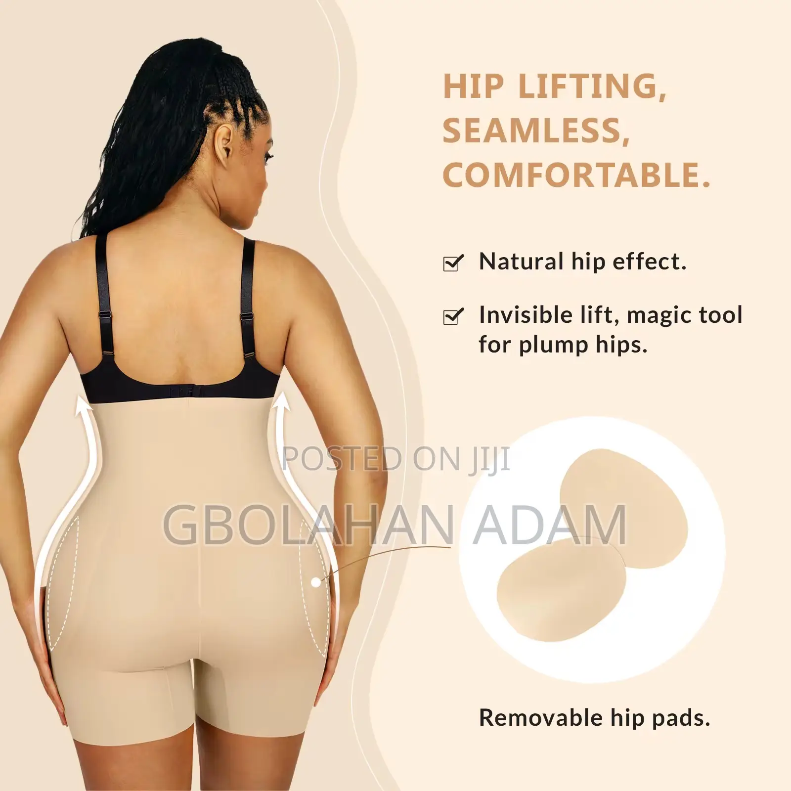 Abdominal Tummy Control Shorts With Removable Hip Pads
