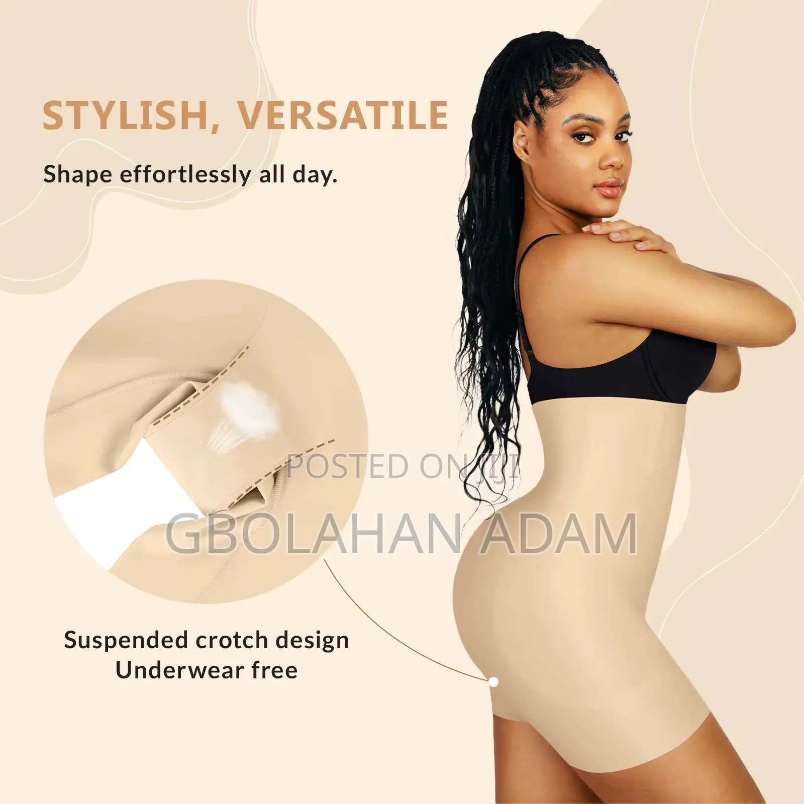 Abdominal Tummy Control Shorts With Removable Hip Pads