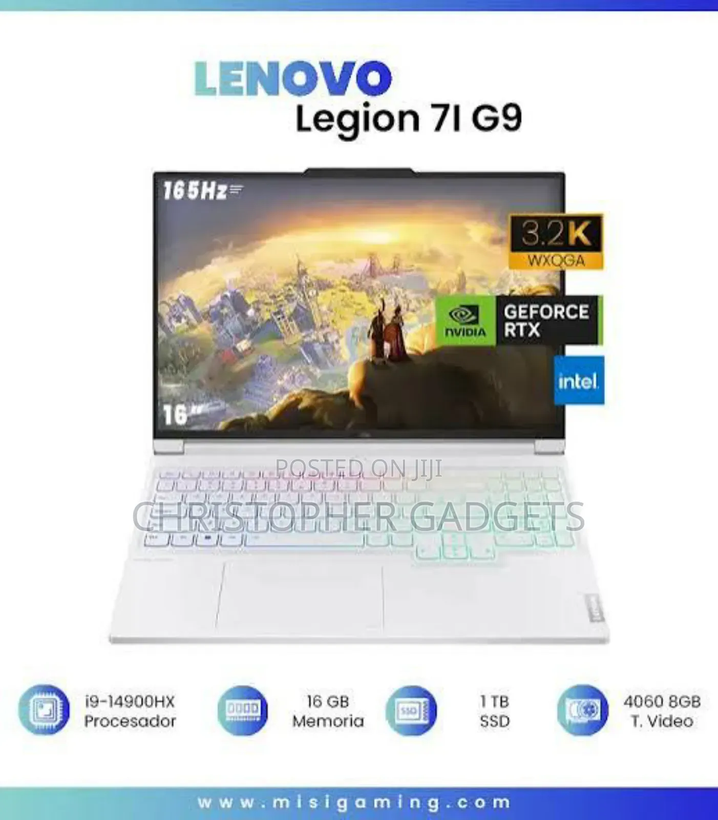 New Laptop Lenovo Legion 7 32GB Intel Core Ultra 9 SSD 1T